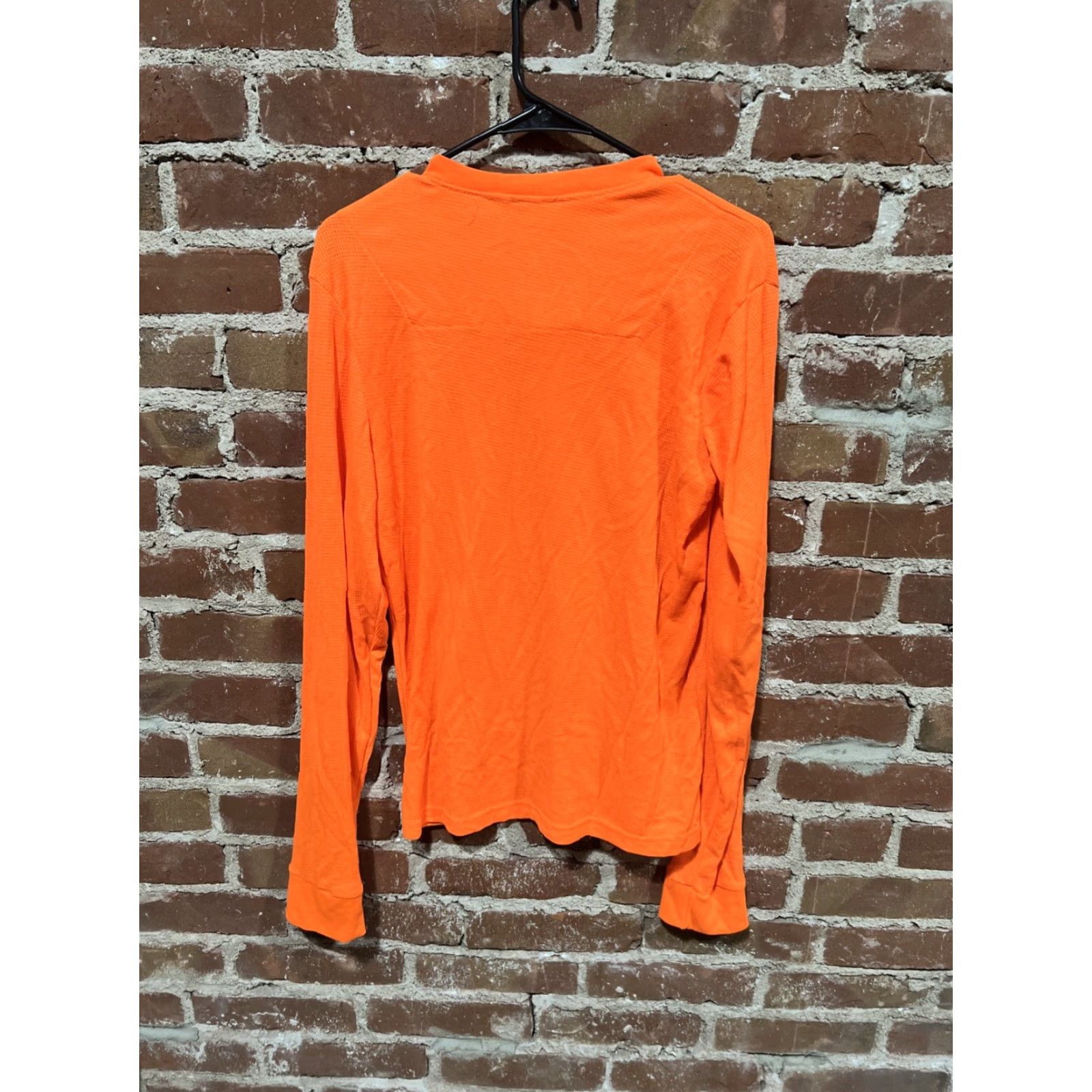 Vintage VINTAGE Mossy Oak Mens Medium Orange Waffle Knit Long Sleeve Henley Tee Pullover T-Shirt All Seasons Thermal Mens Size US M / EU 48-50 / 2 - 3 Thumbnail