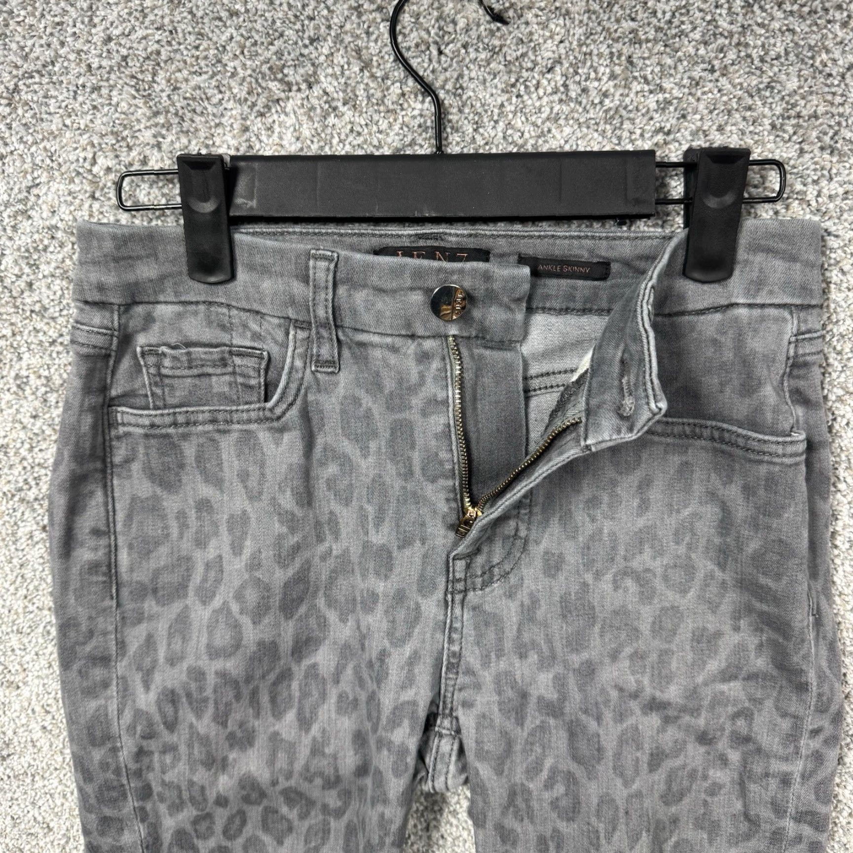 7 For All Mankind Jen7 by 7 For All Mankind Jeans Sz 2 Leopard Print Ankle Skinny Y2K Glam Casual Size 26" / US 2 / IT 38 - 7 Thumbnail