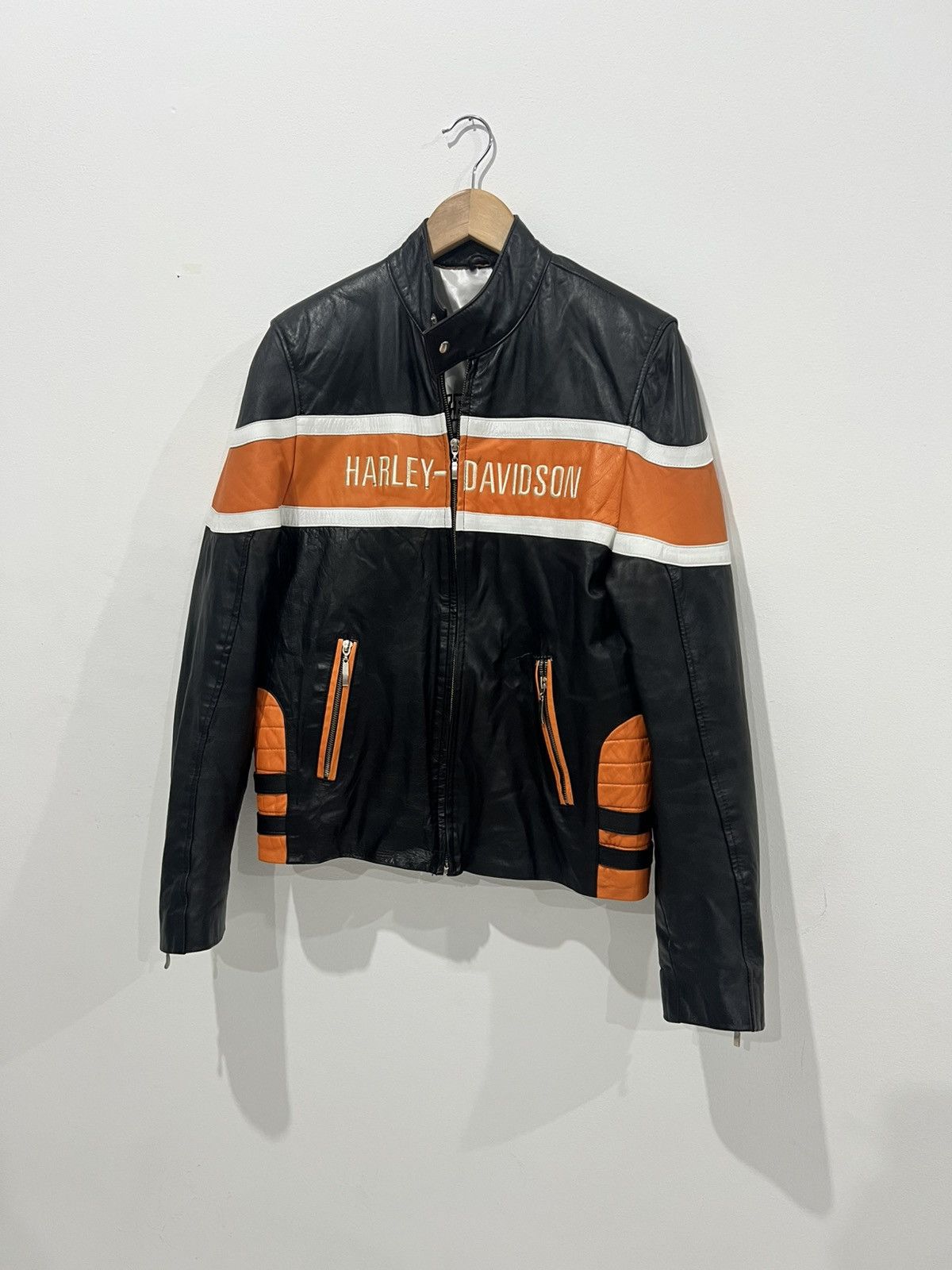 Harley Davidson × Vintage 🩸RARE🩸Harley Davidson Vintage Leather Jacket Size US M / EU 48-50 / 2 - 3 Thumbnail