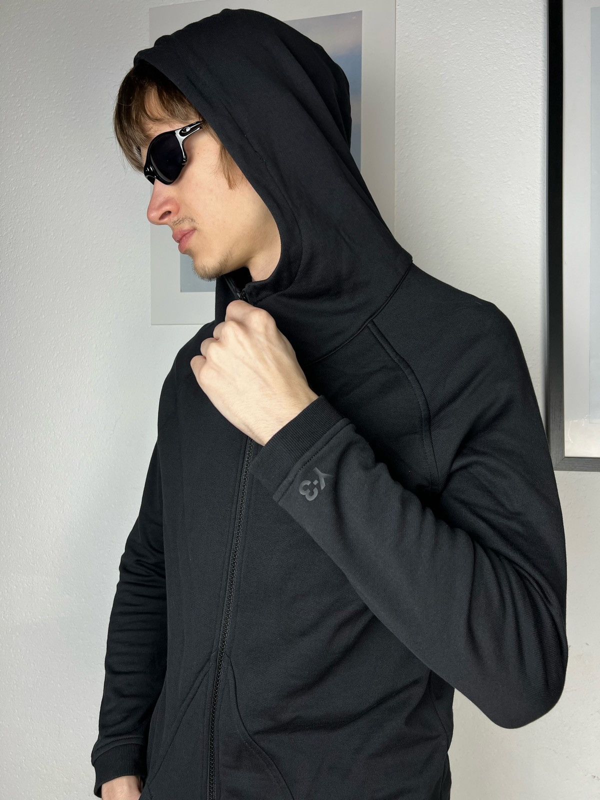 Adidas × Y-3 × Yohji Yamamoto Adidas Y-3 Logo Zip Up Hoodie Yohji Yamamoto Size US XS / EU 42 / 0 - 11 Thumbnail