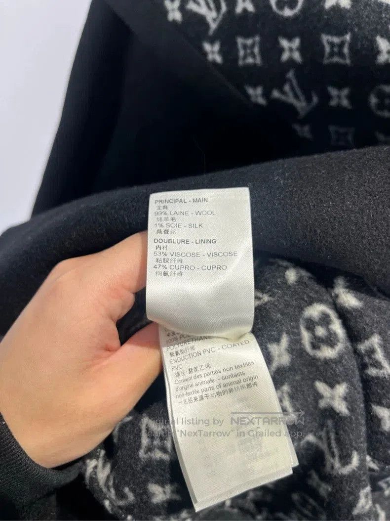 Louis Vuitton LV Black Logo Wool Coat 34. Size US XS / EU 42 / 0 - 6 Thumbnail
