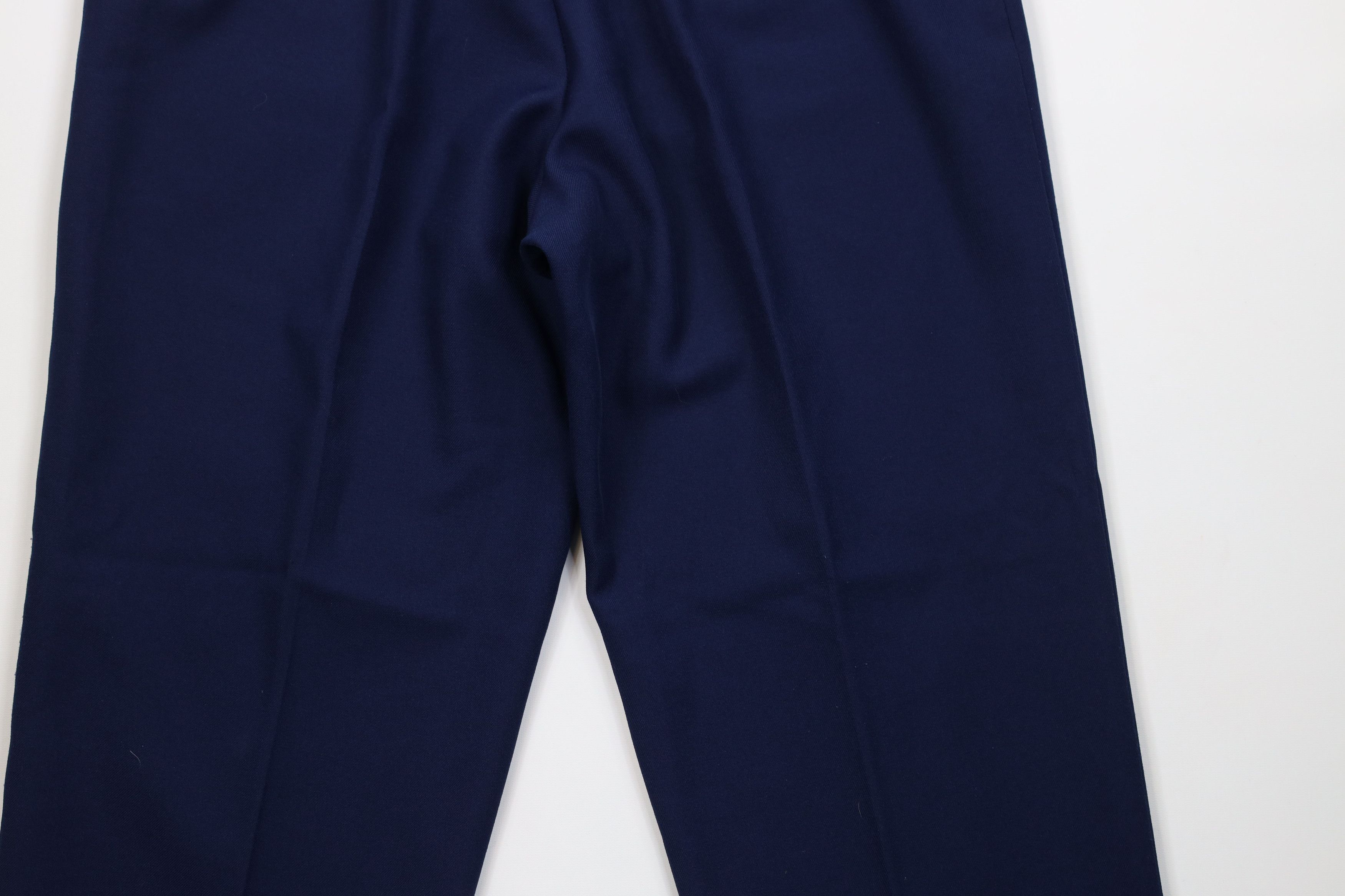 Levi's Vintage 70s 80s Levis Knit Wide Leg Chino Pants Blue USA Size 38" / US 16 / IT 52 - 12 Thumbnail