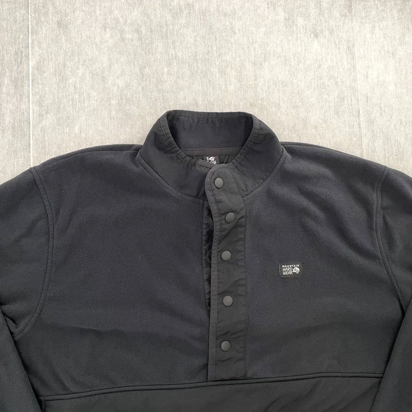 Mountain Hardwear Mountain Hardwear Jacket Mens 2XL Black Fleece Pullover Snap Button Front Pocket Size US XXL / EU 58 / 5 - 2 Thumbnail