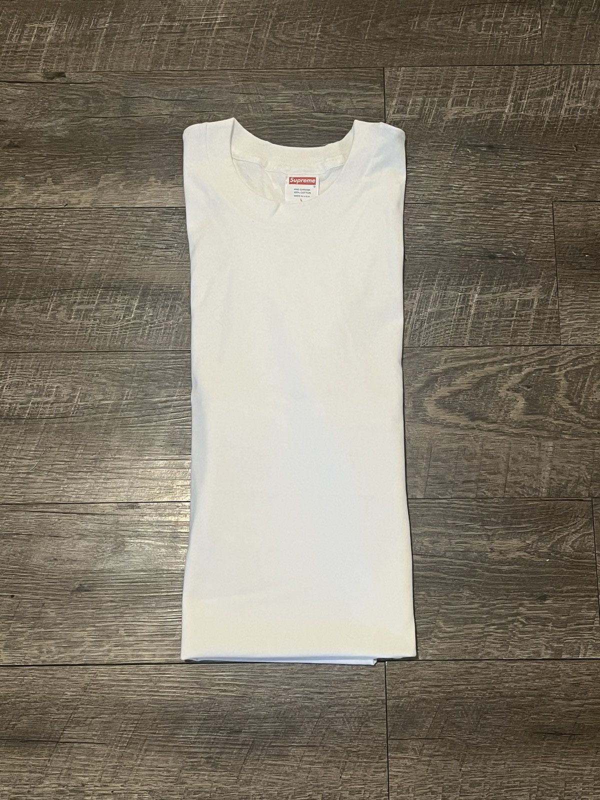 Supreme Supreme White Tee Size Large Size US L / EU 52-54 / 3 - 5 Thumbnail