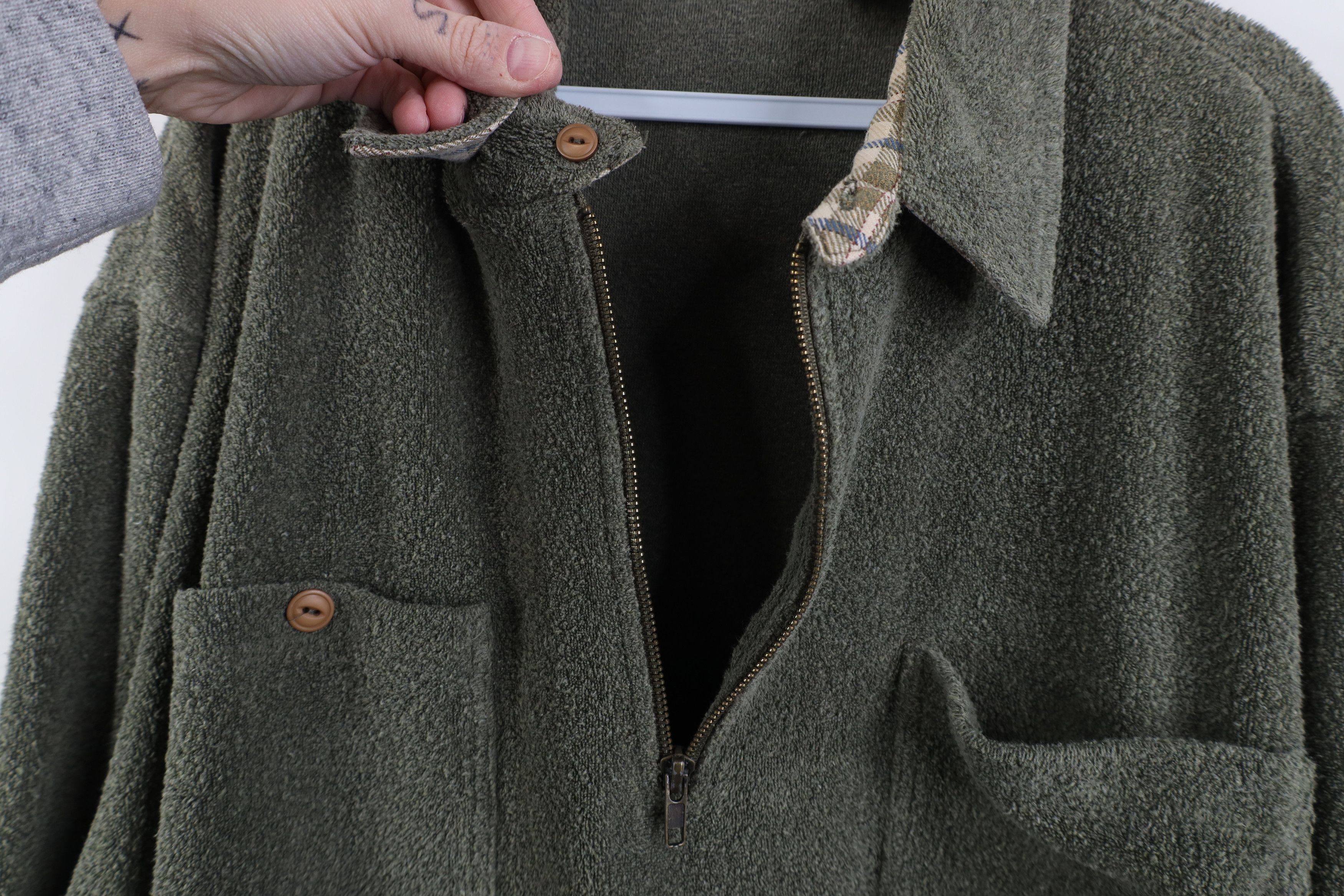 L.L. Bean Vintage 90s LL Bean 1/4 Half Zip Collared Sweater Green Size US XL / EU 56 / 4 - 8 Thumbnail