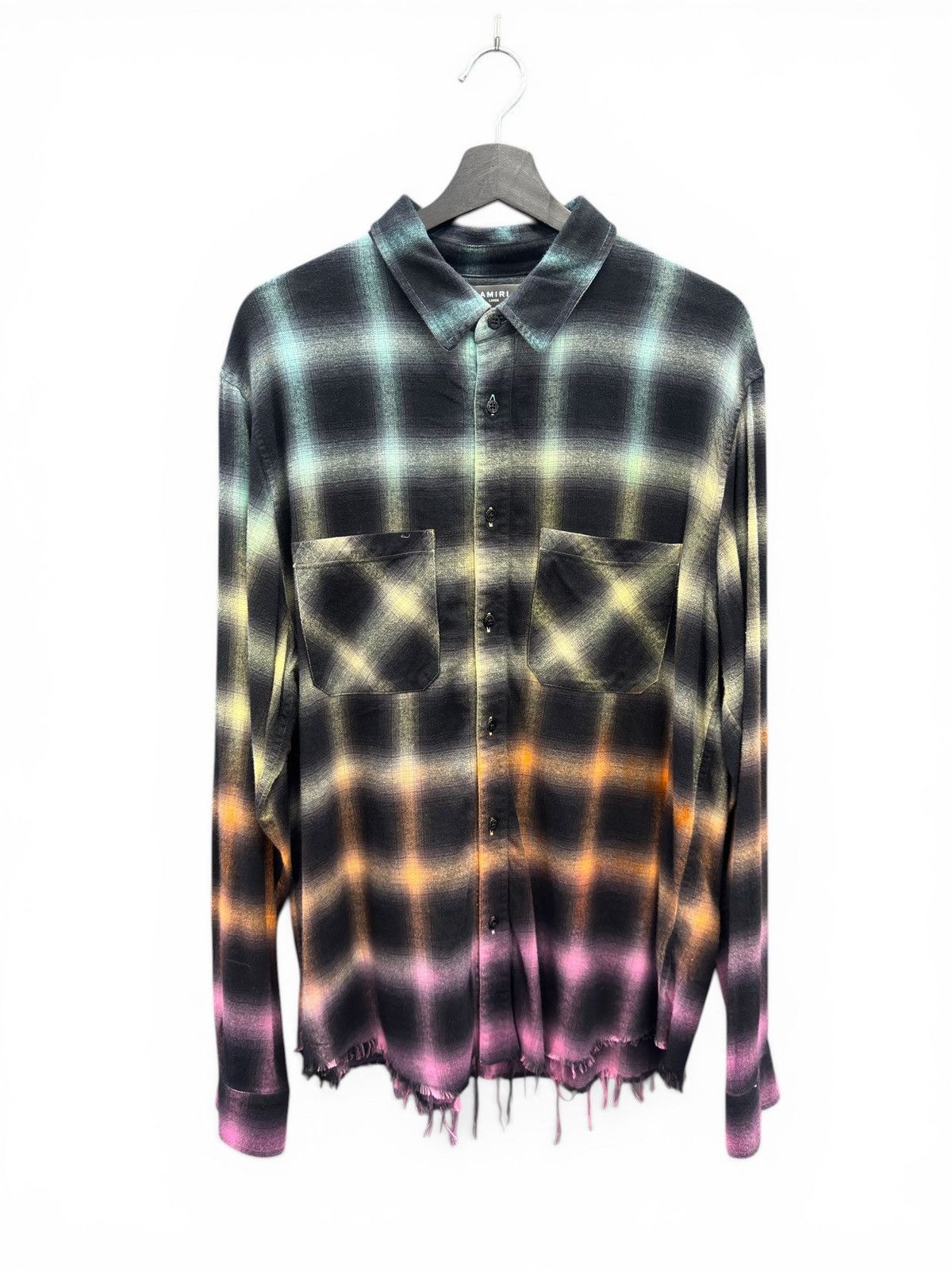 Amiri Amiri Multicolor Plaid Button Up Size US L / EU 52-54 / 3 - 1 Thumbnail