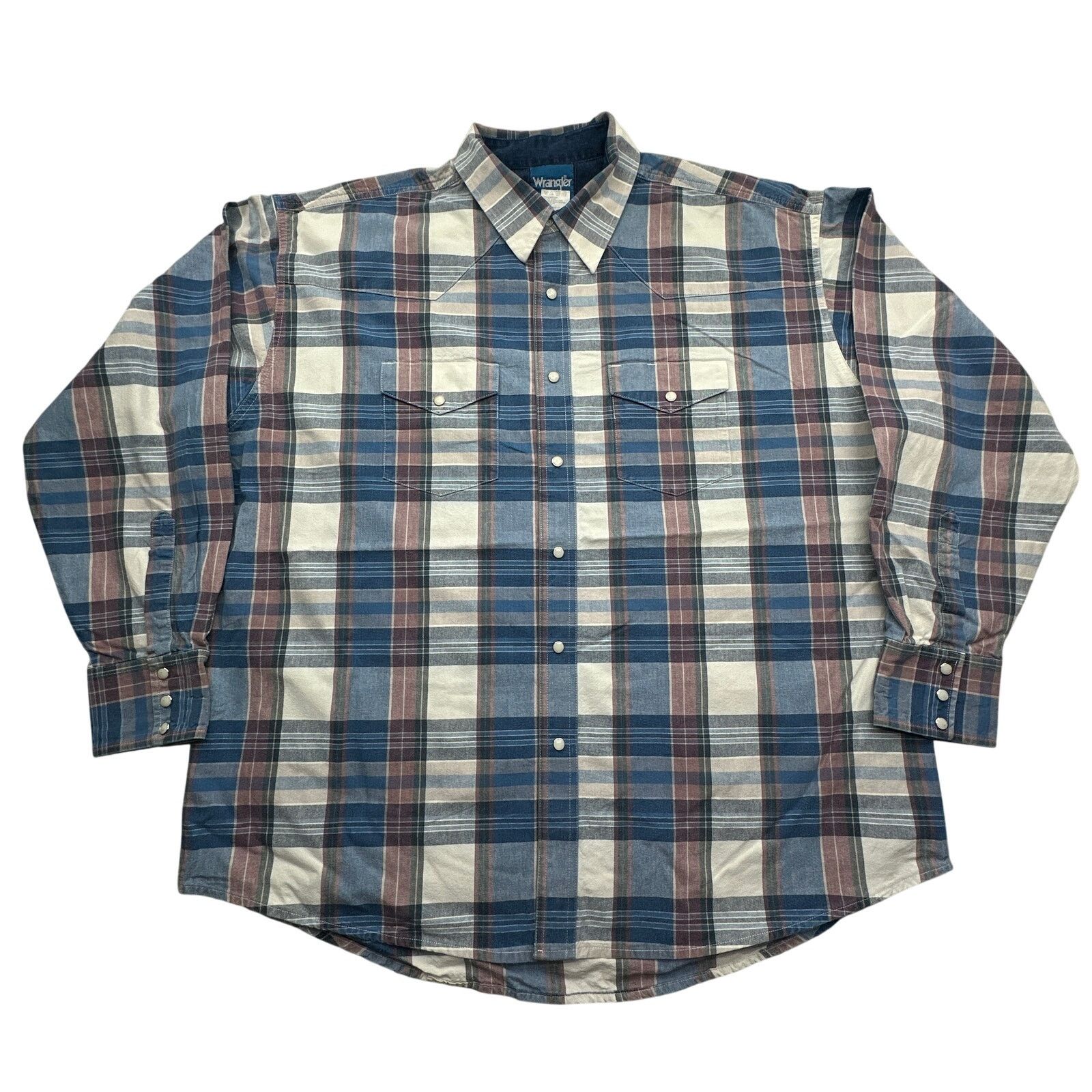 Wrangler Vintage Wrangler Western Pearl Denim Long Sleeve Shirt XXL Size US XXL / EU 58 / 5 - 1 Thumbnail