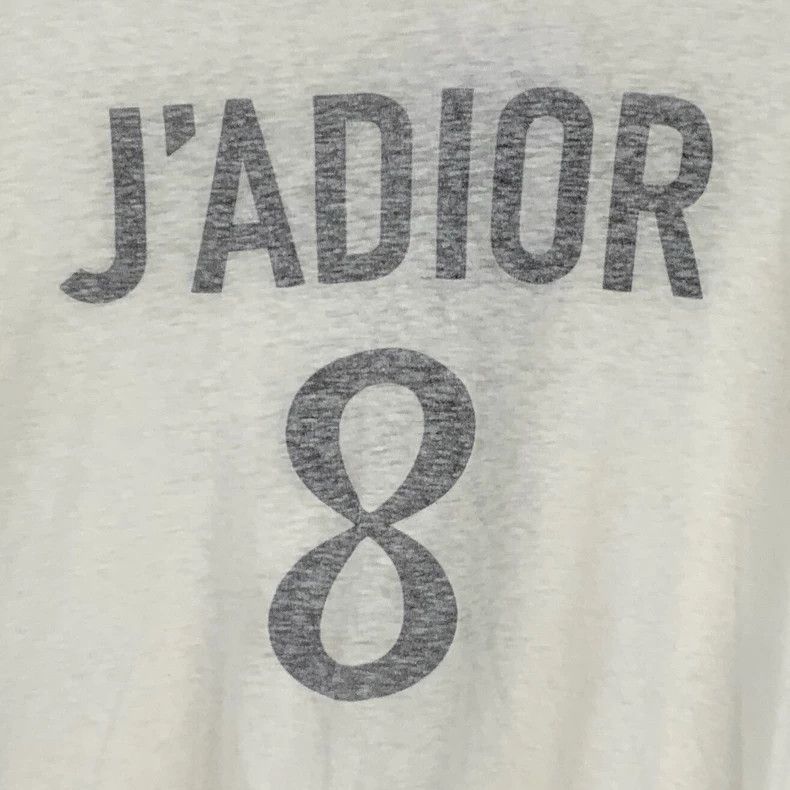 Dior Dior 22 J'Adior white logo letter print cotton round-neck Size XS / US 0-2 / IT 36-38 - 4 Thumbnail