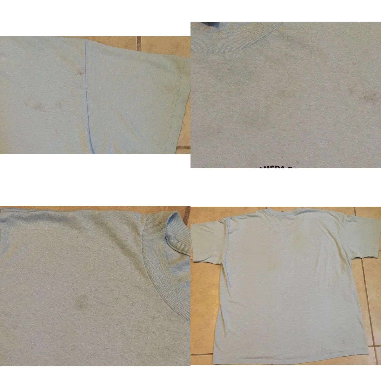 Vintage VINTAGE Alameda County Juvenile Hall Inmate Shirt 3XL Blue Distressed 90s Grunge Prison USA Mens T-Shirt Size US XXL / EU 58 / 5 - 8 Thumbnail