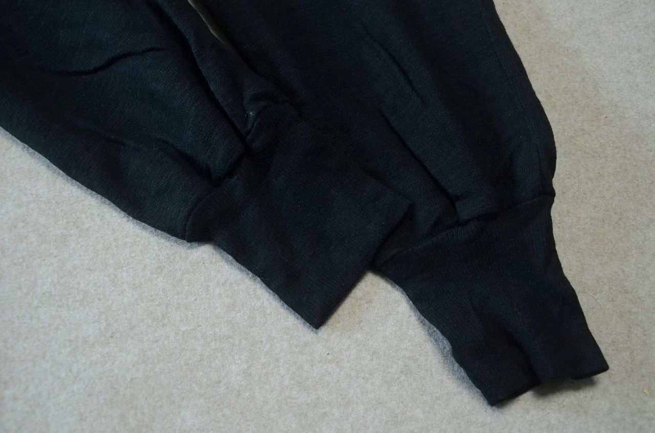 Rick Owens Rick Owens Black Dropped Crotch Cuffed Pants Size US 28 / EU 44 - 4 Thumbnail