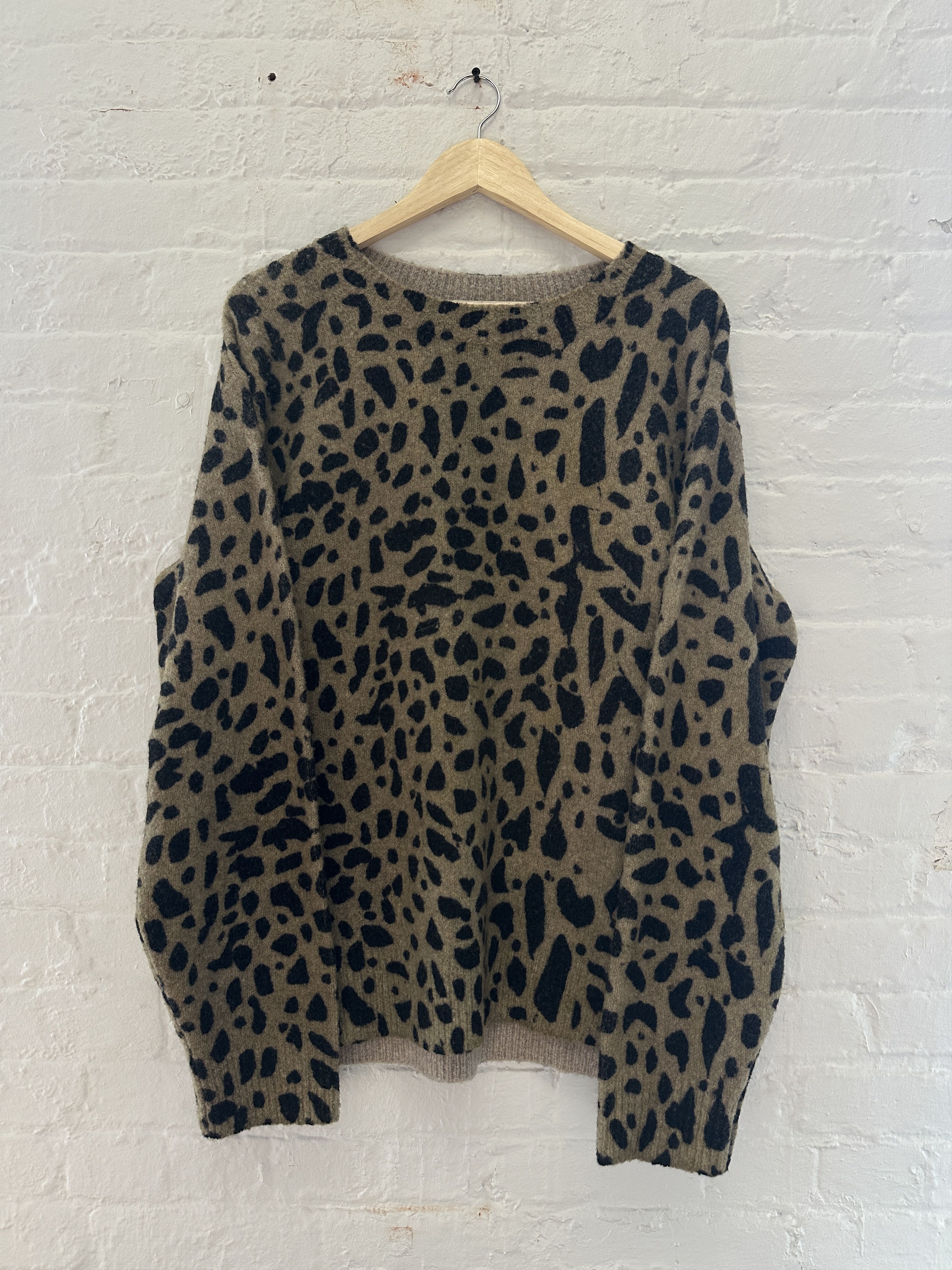 Dries Van Noten Leopard Print Sweater