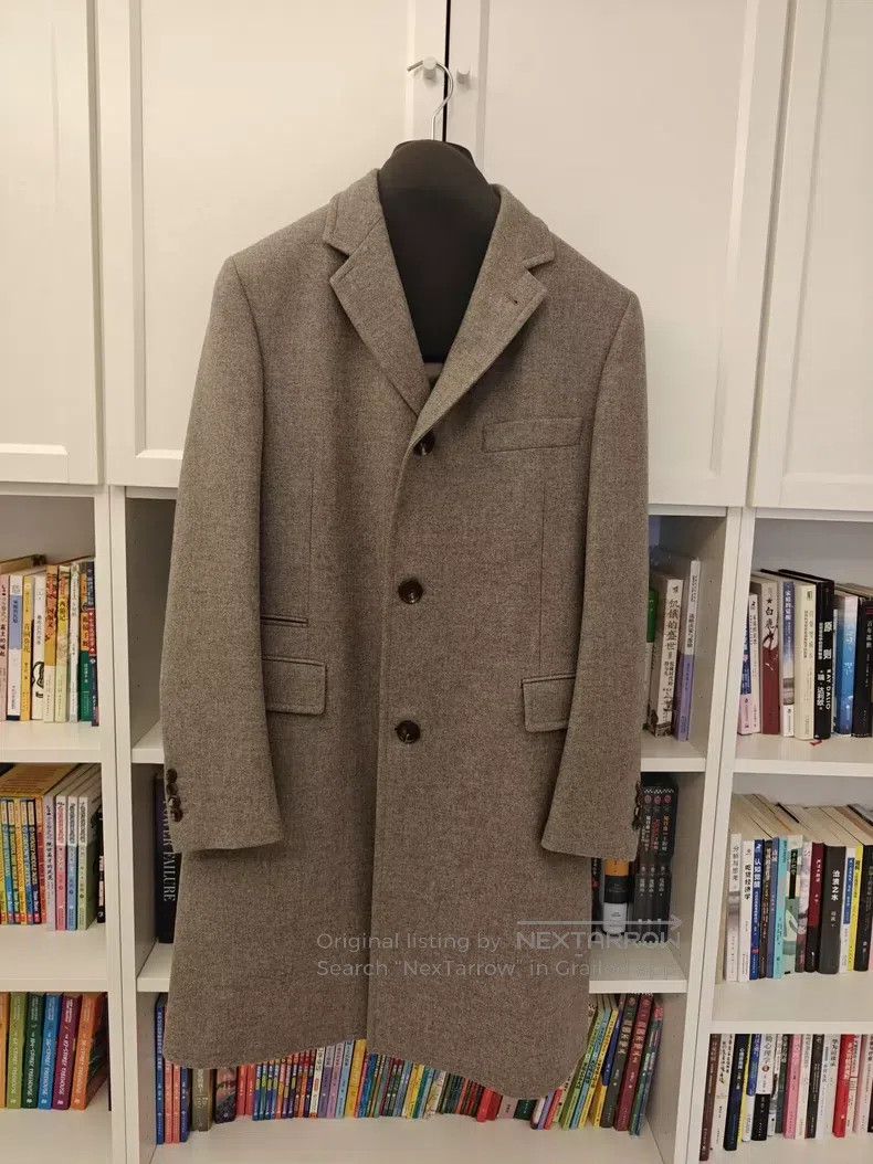 Hermes Hermes Gray Wool Long Coat Size US M / EU 48-50 / 2 - 1 Thumbnail