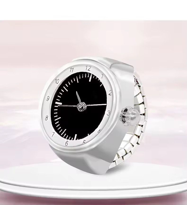 VIBE 💍 Vintage Style Ring Watch | Oval Face Analog Size ONE SIZE - 3 Thumbnail