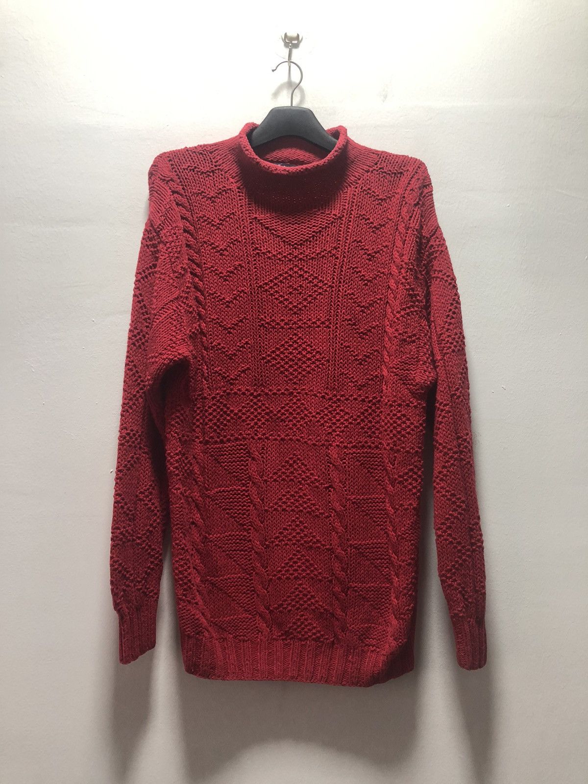 POLO RALPH LAUREN Hand Knit Turtleneck Silk Cotton