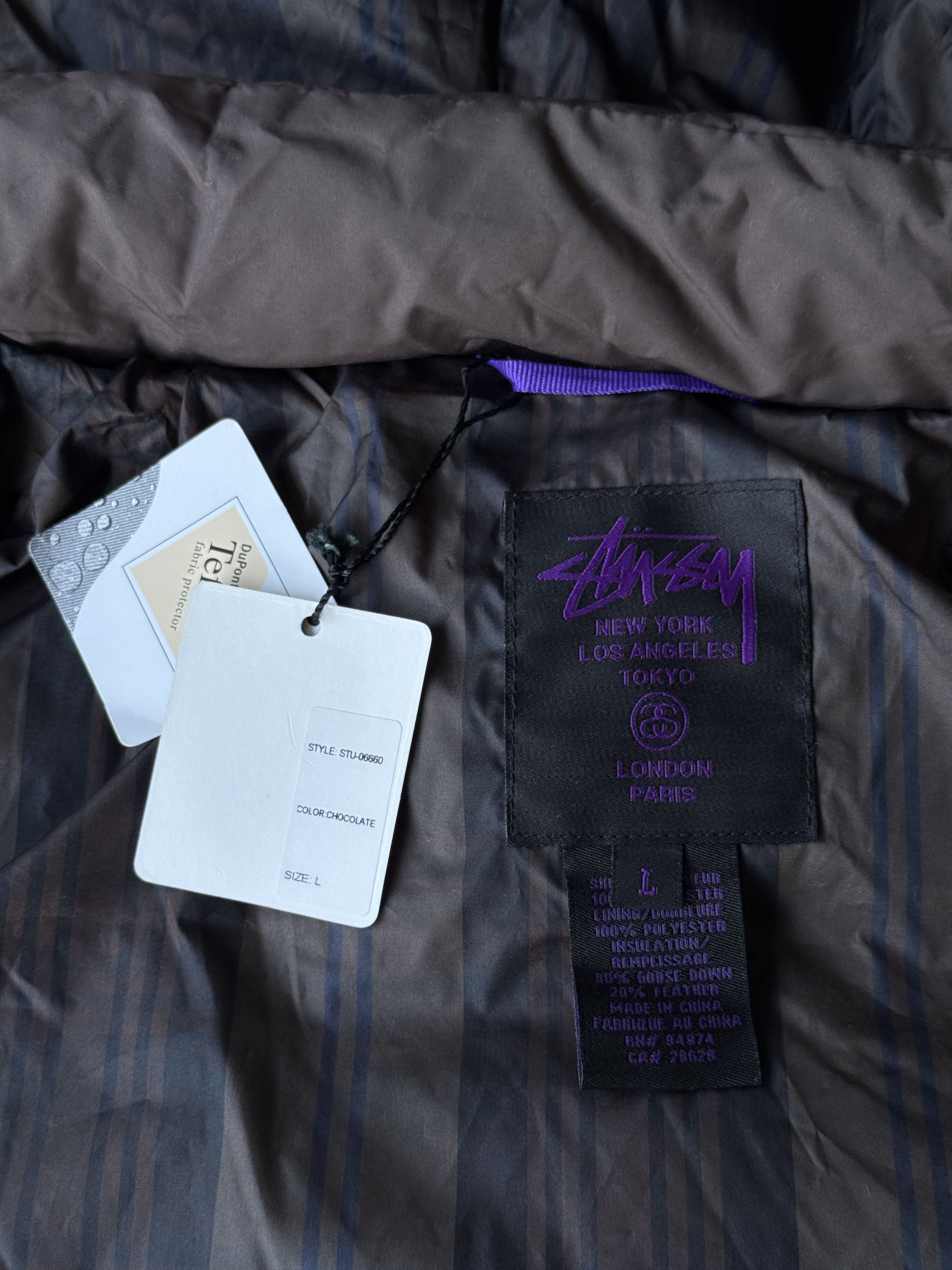 Stussy 2006 Stussy Archive World Tour Puffer Jacket Chocolate brown Size US L / EU 52-54 / 3 - 2 Thumbnail