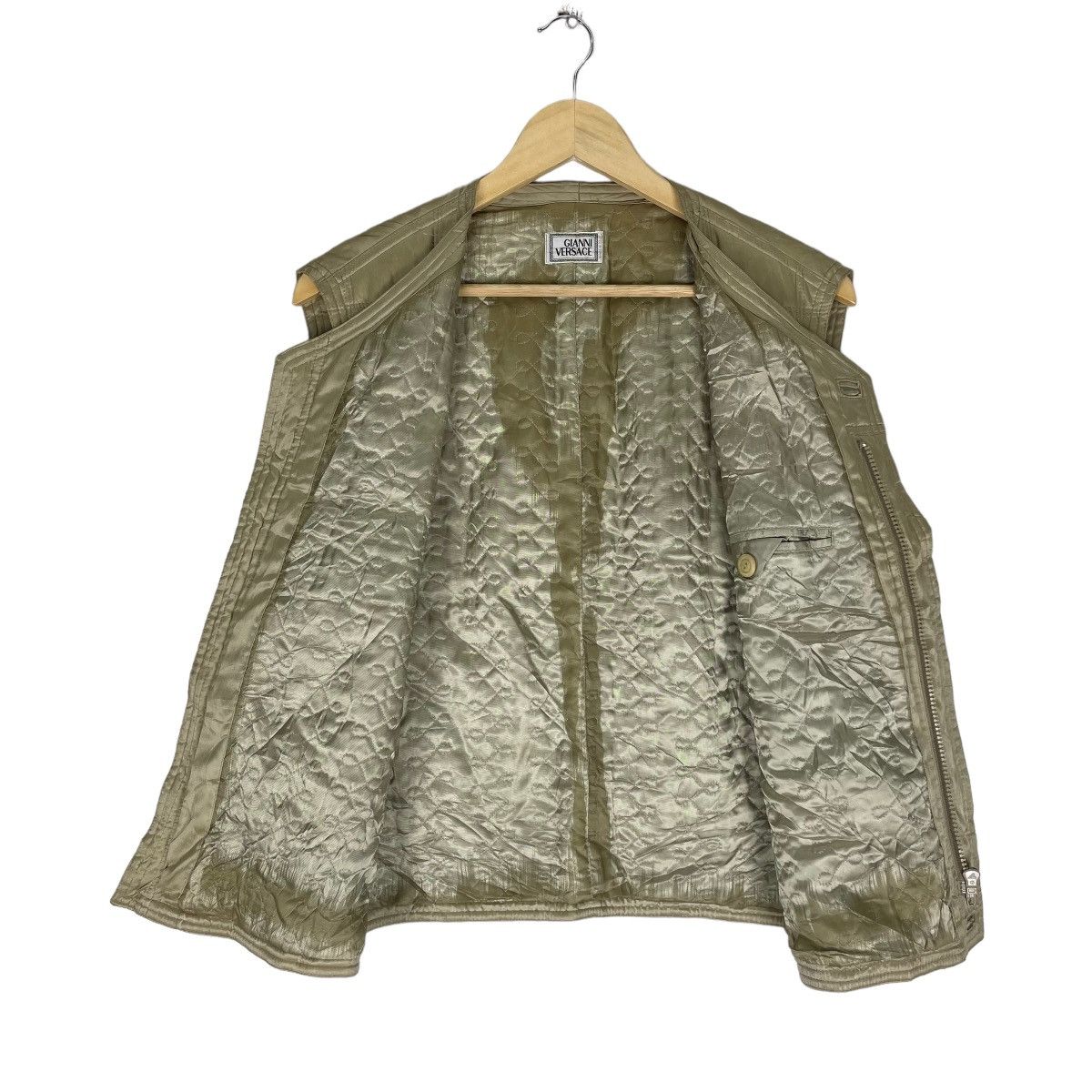 Versace 🌟GIANI VERSACE PUFFER LIGHT ZIPPER VEST Size US S / EU 44-46 / 1 - 8 Thumbnail