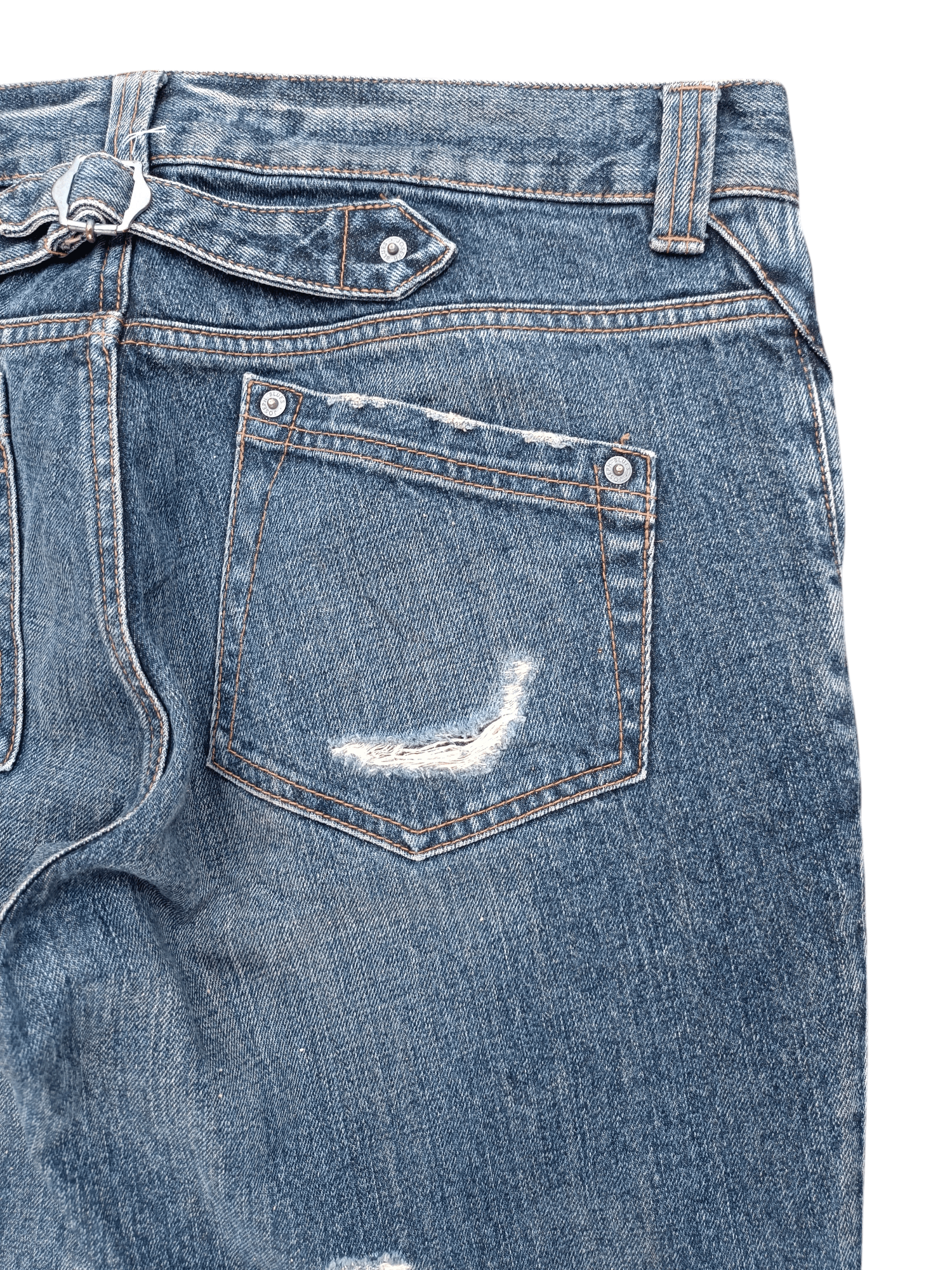 JOSEPH HOMME × Japanese Brand × Vintage CRAZY FADE JOSEPH HOMME BUCKLE BACK DENIM Size US 34 / EU 50 - 14 Thumbnail