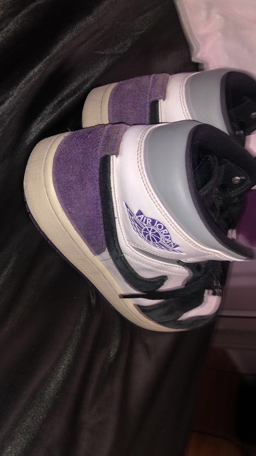 Jordan Brand × Nike Jordan 1 purple/white/black/grey Size US 9 / EU 42 - 2 Thumbnail