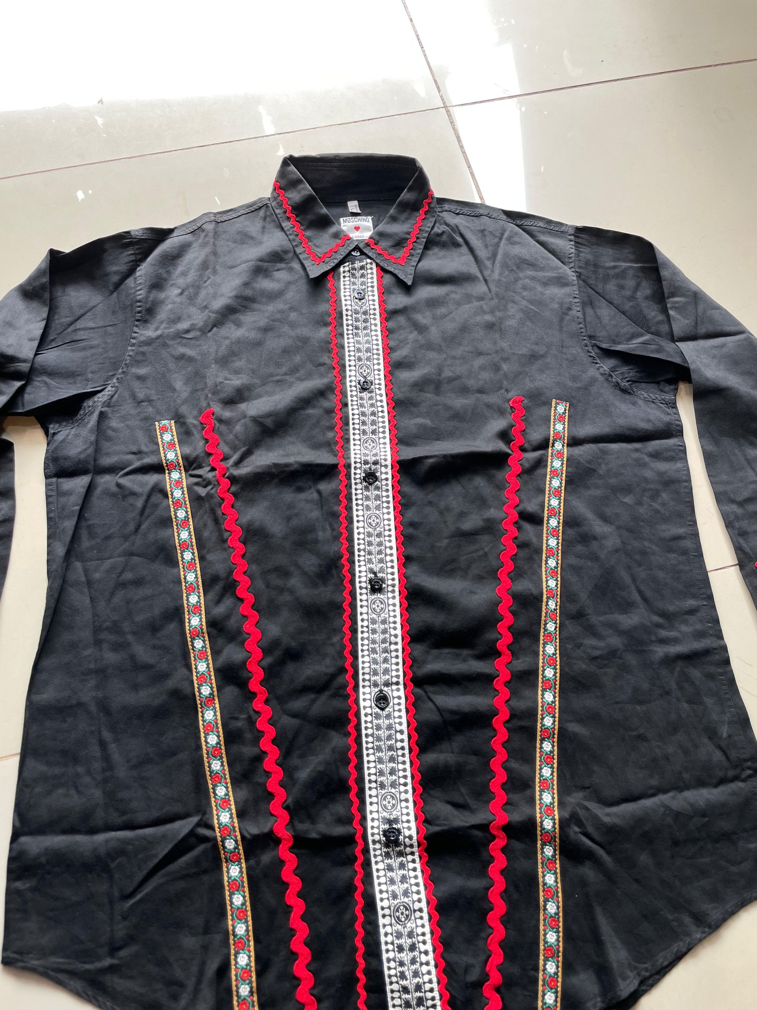 Moschino Vintage moschino unique shirt Size US L / EU 52-54 / 3 - 4 Thumbnail