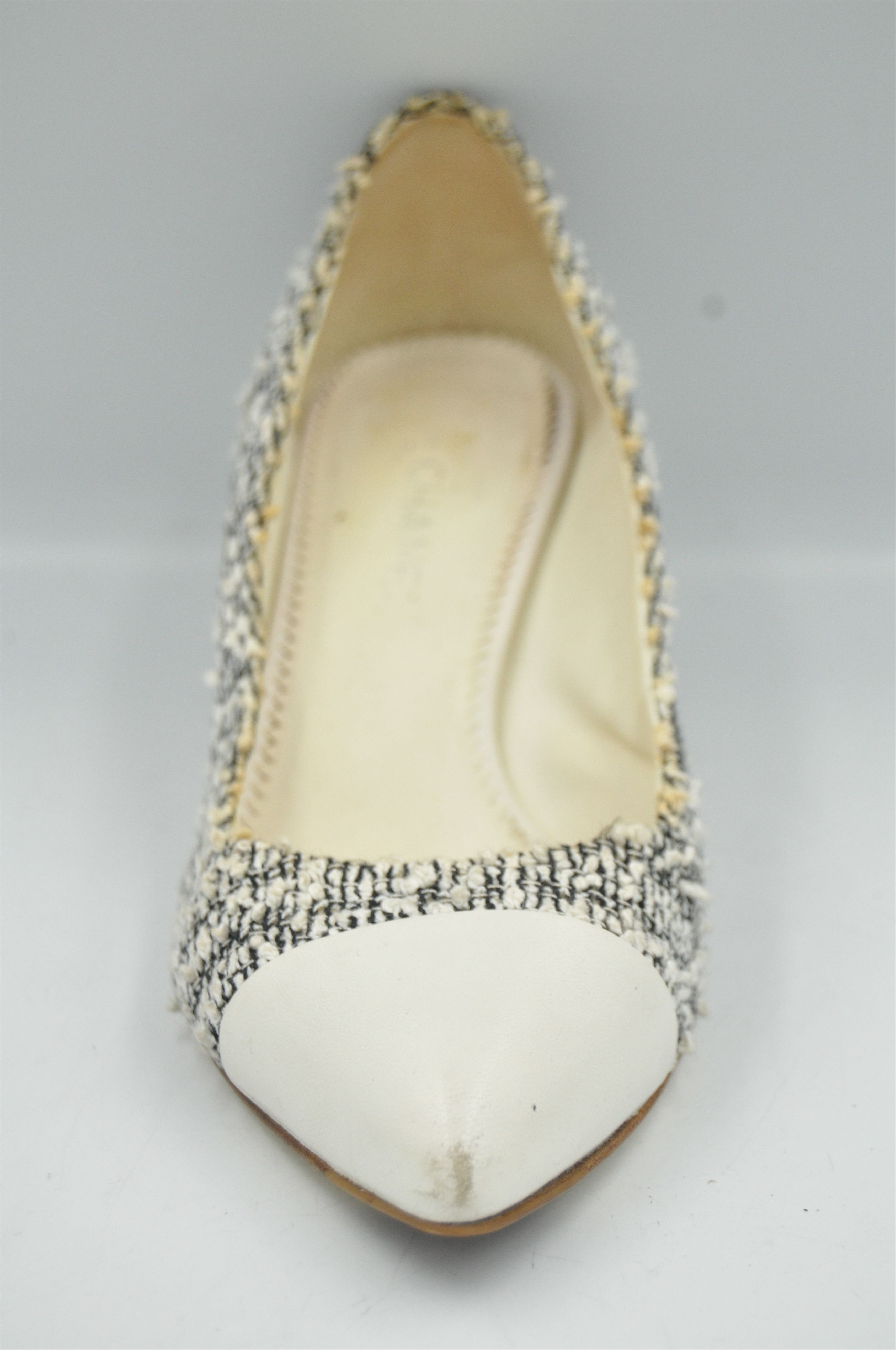 Chanel Chanel - Toe Cap Tweed Pumps Size US 5.5 / IT 35.5 - 5 Thumbnail