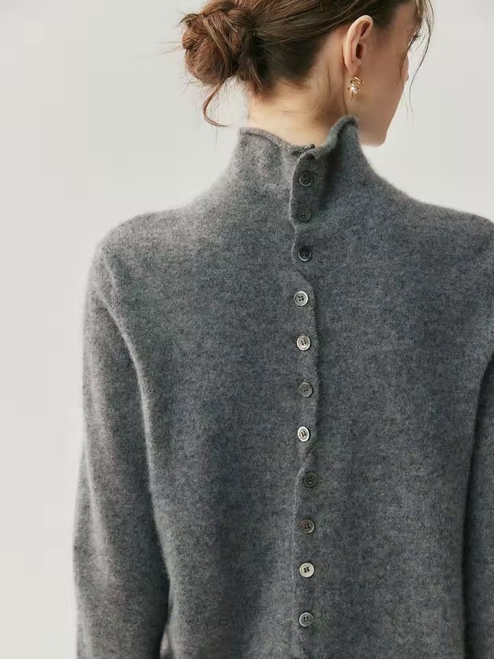 Extreme Cashmere 100% Cashmere Pullover Sweater Cardigan Casual Turtleneck Size M / US 6-8 / IT 42-44 - 2 Thumbnail