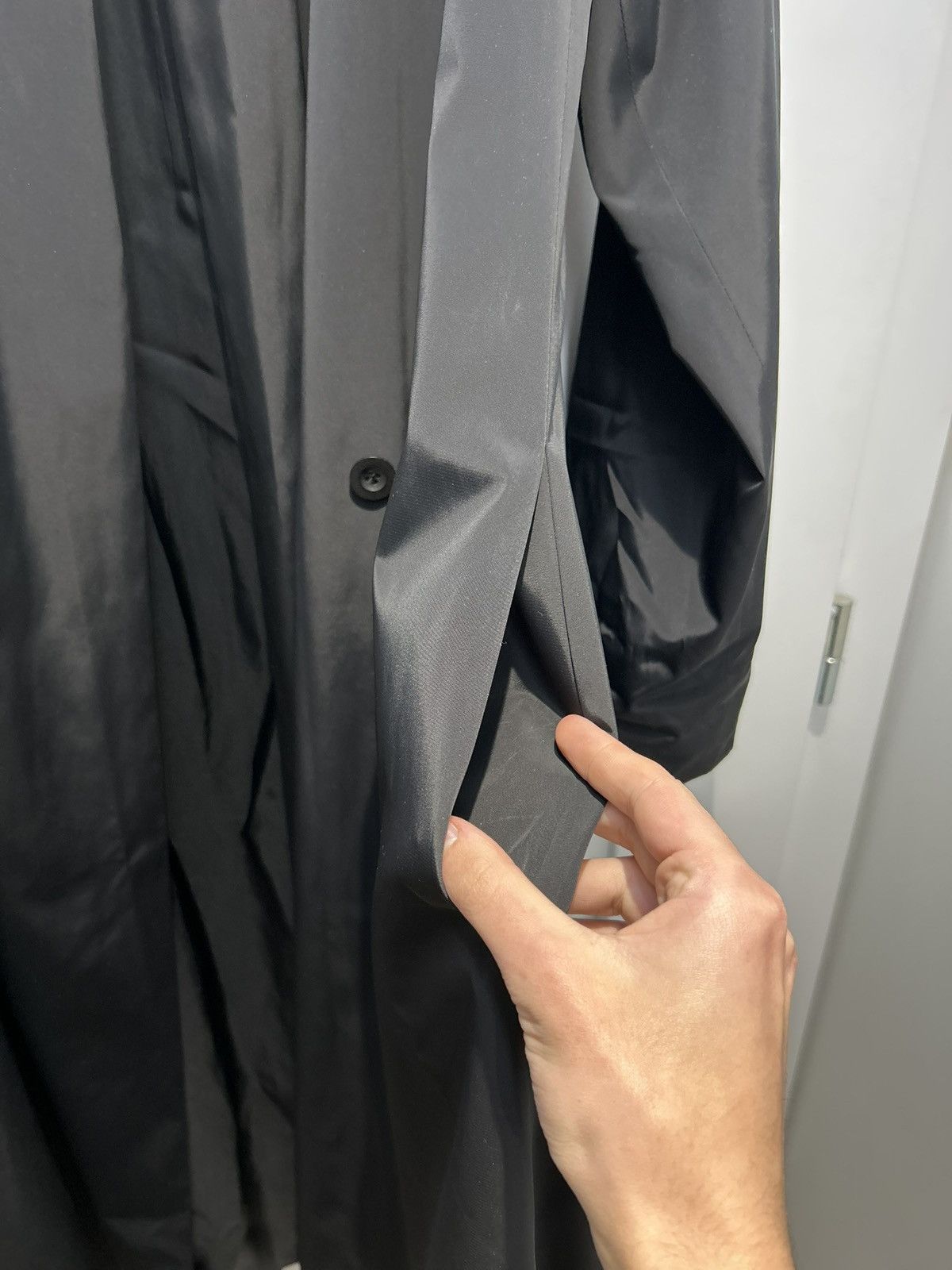 Issey Miyake Issey Miyake 2007 Archive Polyester Nylon Overcoat Jacket Size US M / EU 48-50 / 2 - 5 Thumbnail