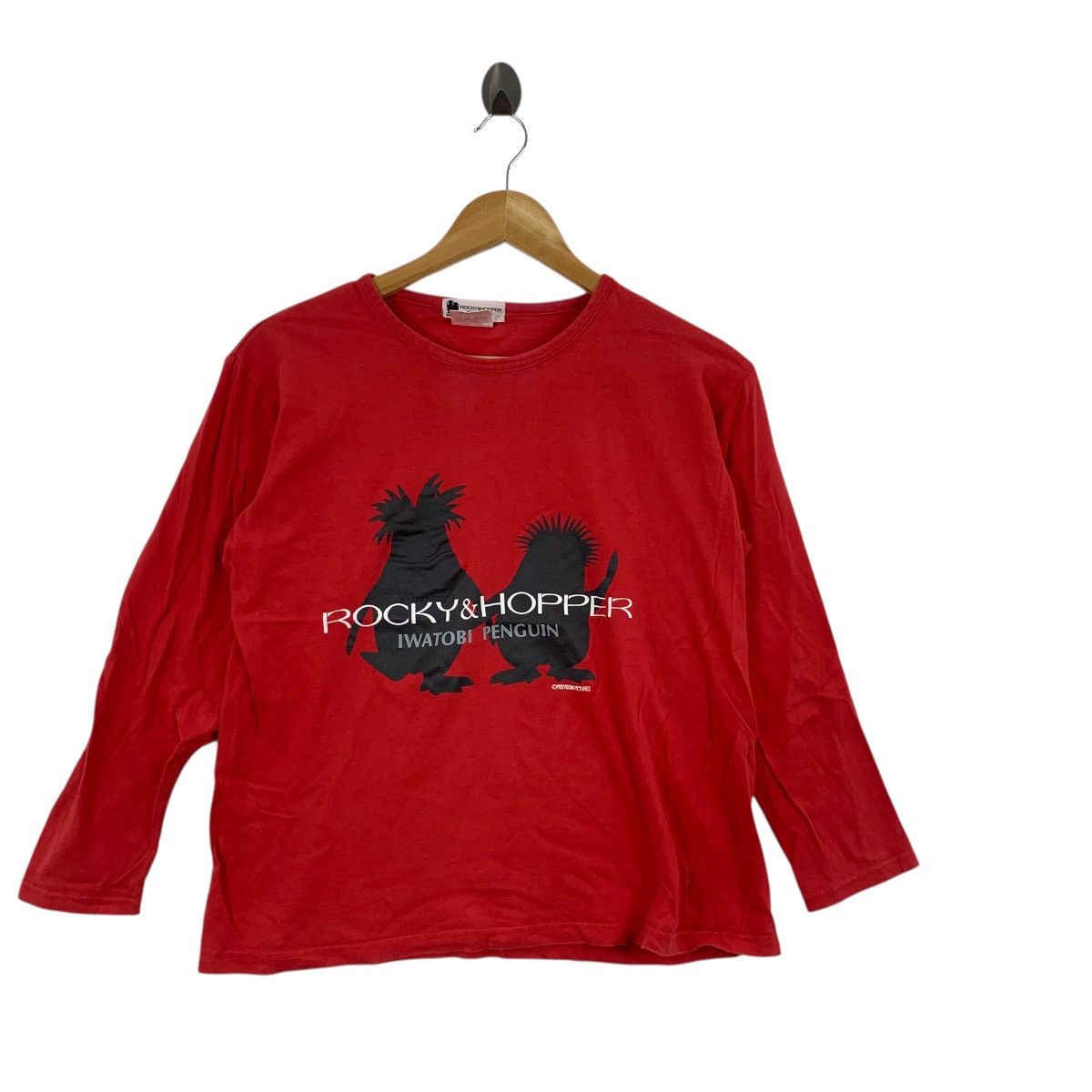 Vintage Vintage SHISEIDO ROCKY & HOPPER Iwatobi Penguin Tee Shirt Size L / US 10 / IT 46 - 4 Thumbnail