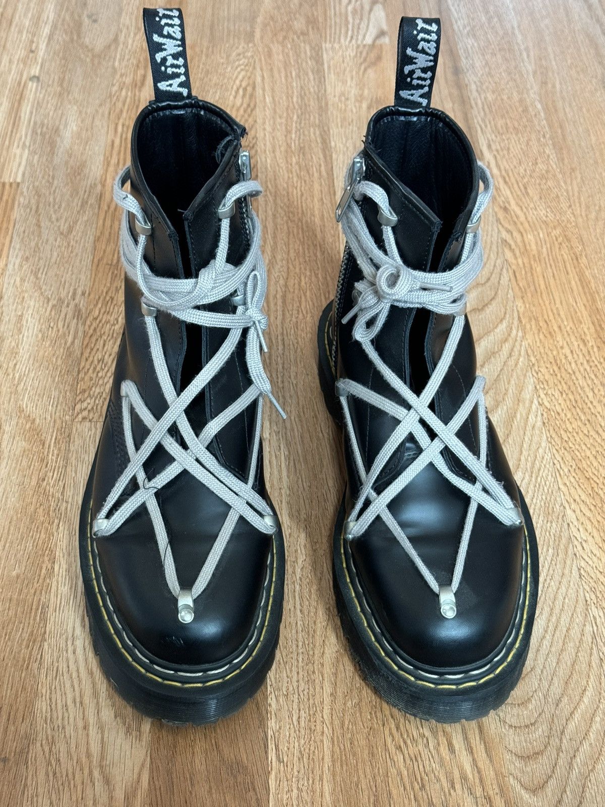 image of Dr Martens x Rick Owens Rick Owen’S Doc Martens 1460 Boots in Black, Men's (Size 11)