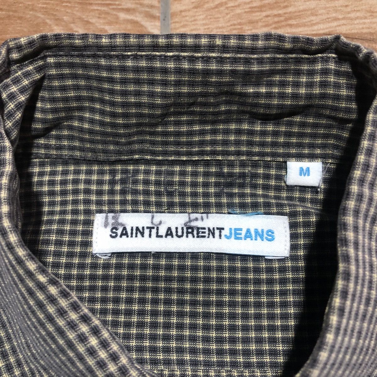 Saint Laurent Paris × Yves Saint Laurent Saint Laurent Jeans YSL logo Plaid L/S Button Shirt Size US M / EU 48-50 / 2 - 3 Thumbnail