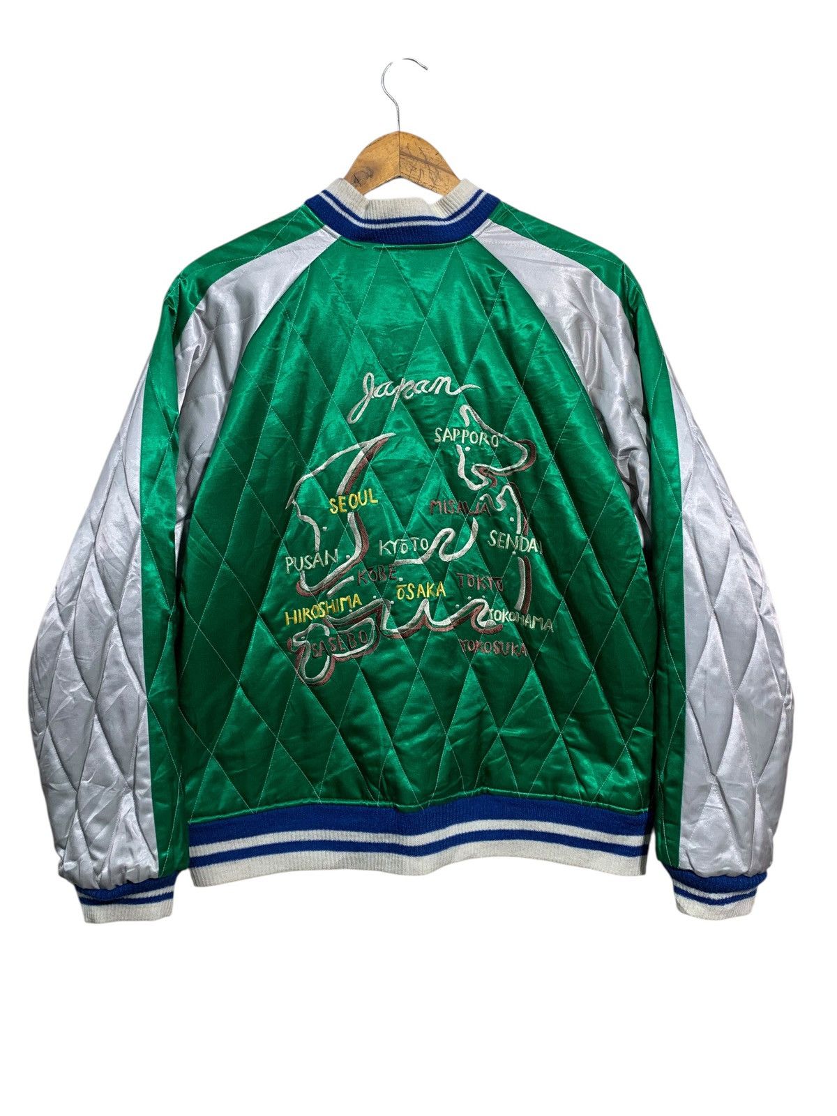 Japanese Brand 🔥VTG SUKAJAN SOUVENIR JACKETS SATEEN/RAYON REVERSIBLE Size US M / EU 48-50 / 2 - 15 Thumbnail