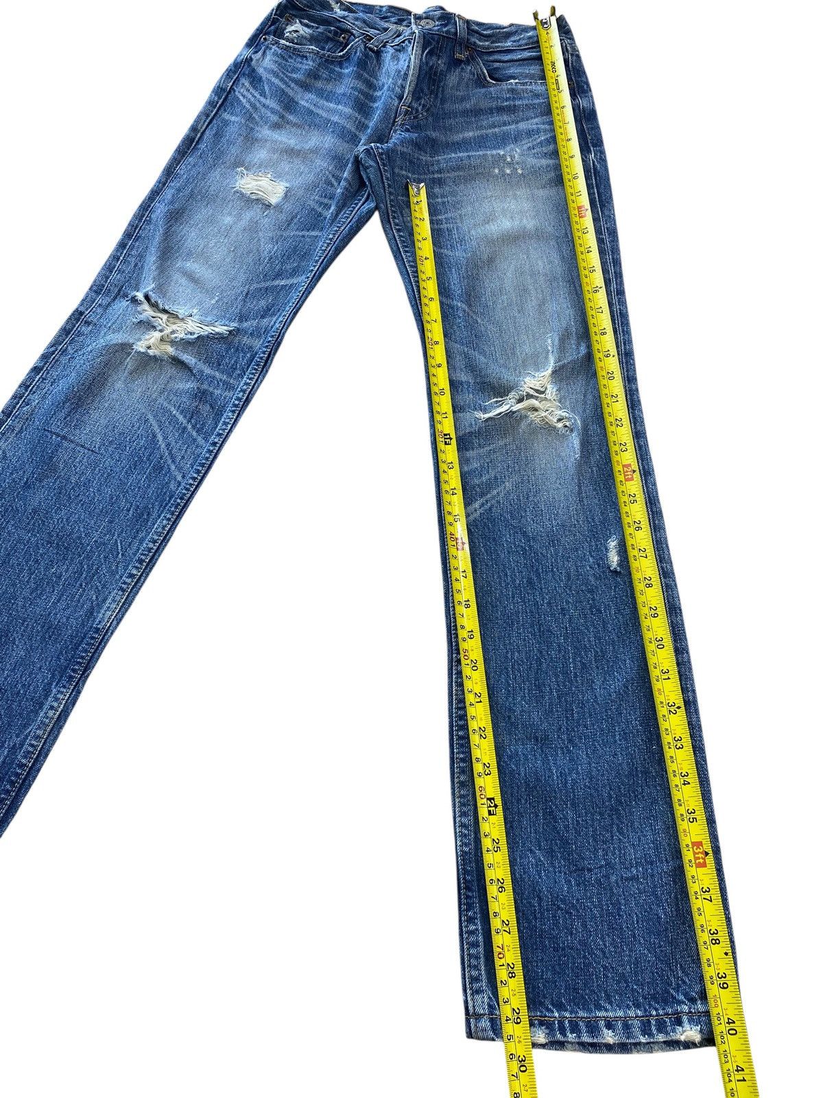Levi's Levi’s 501 Faded Wash Whiskered Style Straight Leg Jeans Size US 27 - 8 Thumbnail
