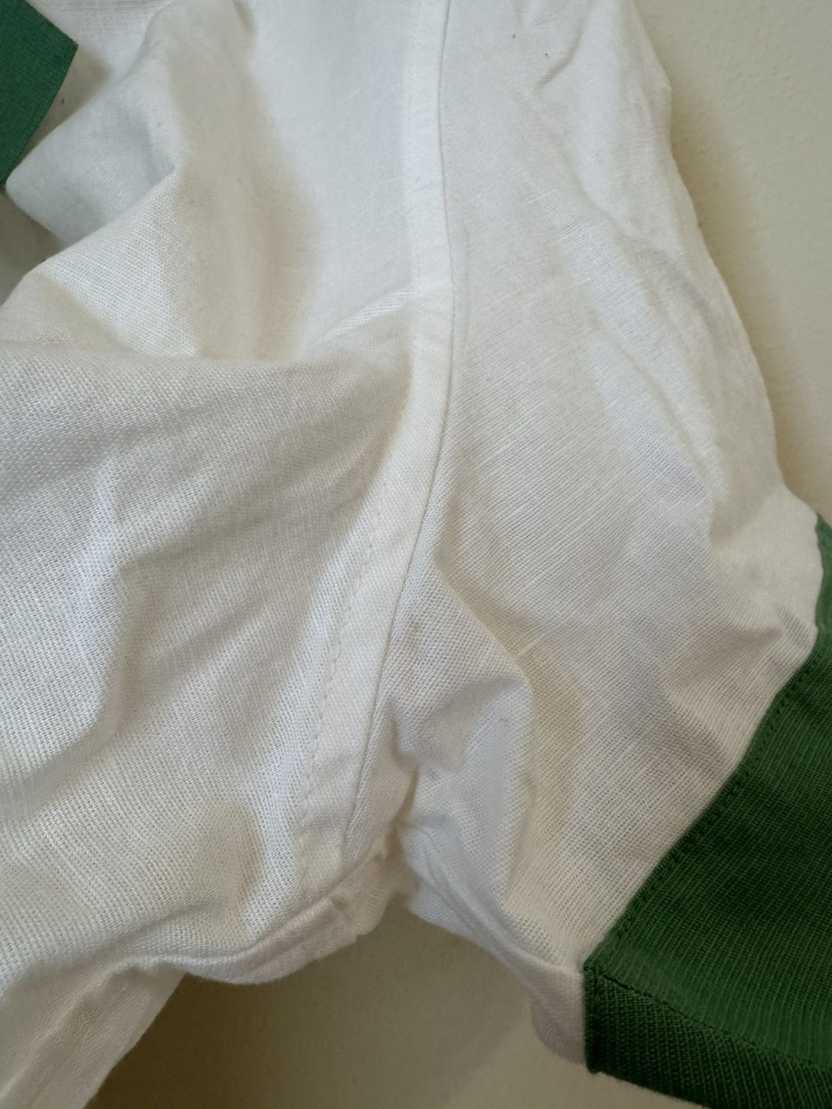 Bode Bode Sailboat Button Up Shirt White Green Linen Medium Large Size US M / EU 48-50 / 2 - 7 Thumbnail
