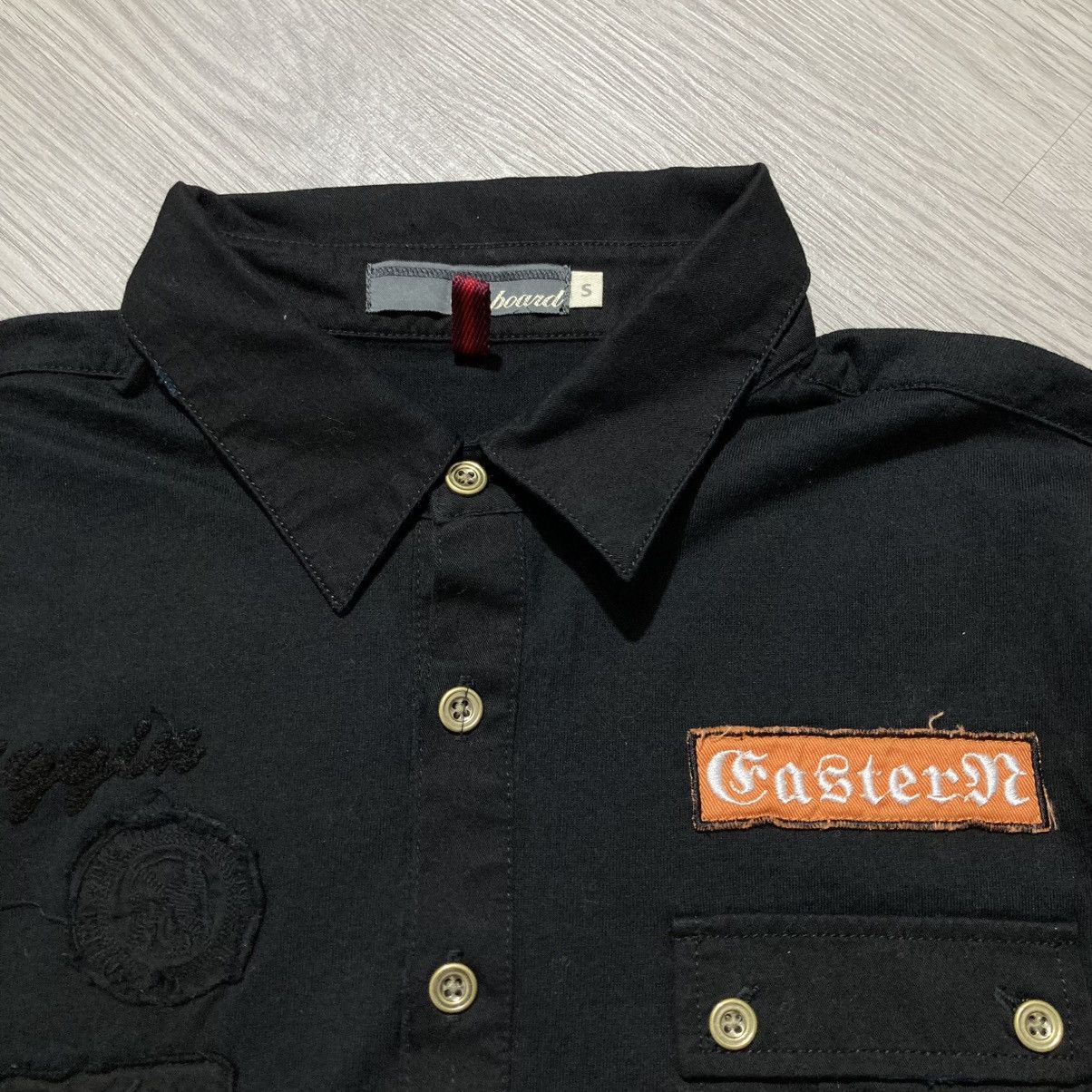 14th Addiction 2000s On Board Patch Logo Halfbutton Shirt Gothic Punk Style Size US S / EU 44-46 / 1 - 7 Thumbnail