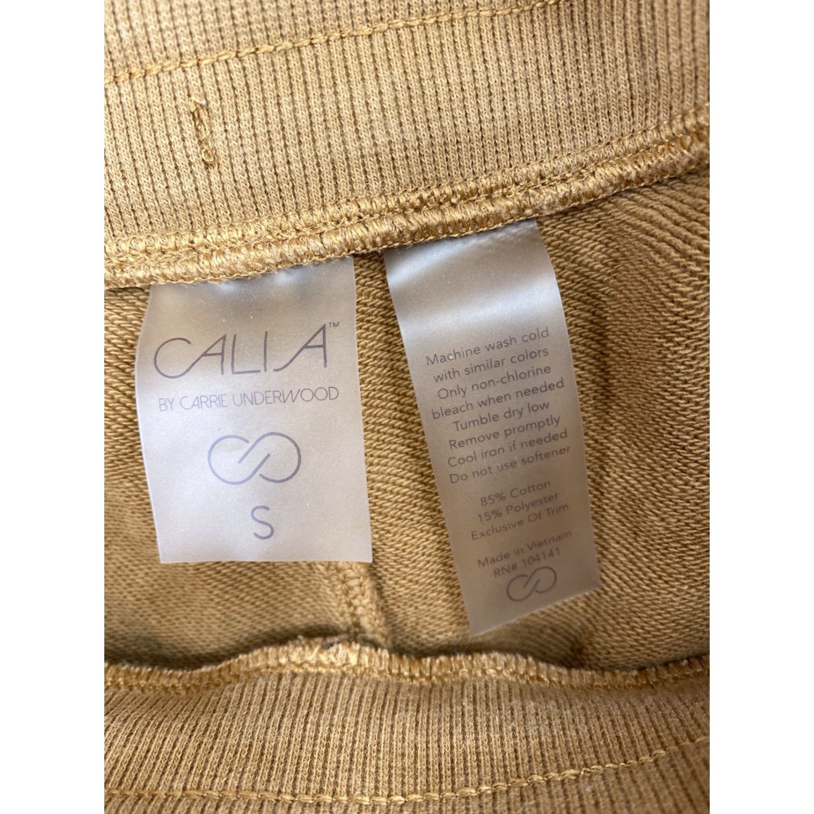 Vintage CALIA Womens S Jogger Pants Brown with Pockets Casual Activewear Size 28" / US 6 / IT 42 - 6 Thumbnail