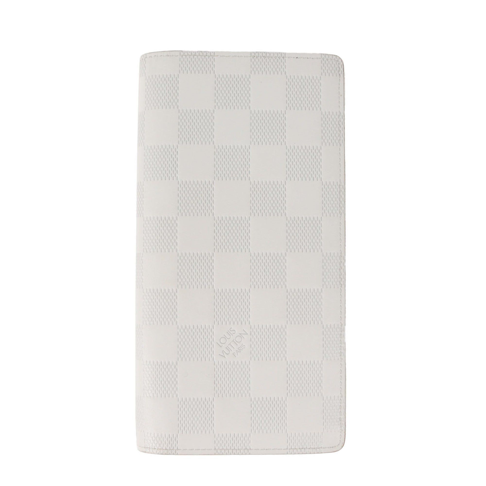 Louis Vuitton LOUIS VUITTON Damier Infinie Portefeuille Brazza NM (N60335) Long Wallet White Accessory Size ONE SIZE - 1 Thumbnail