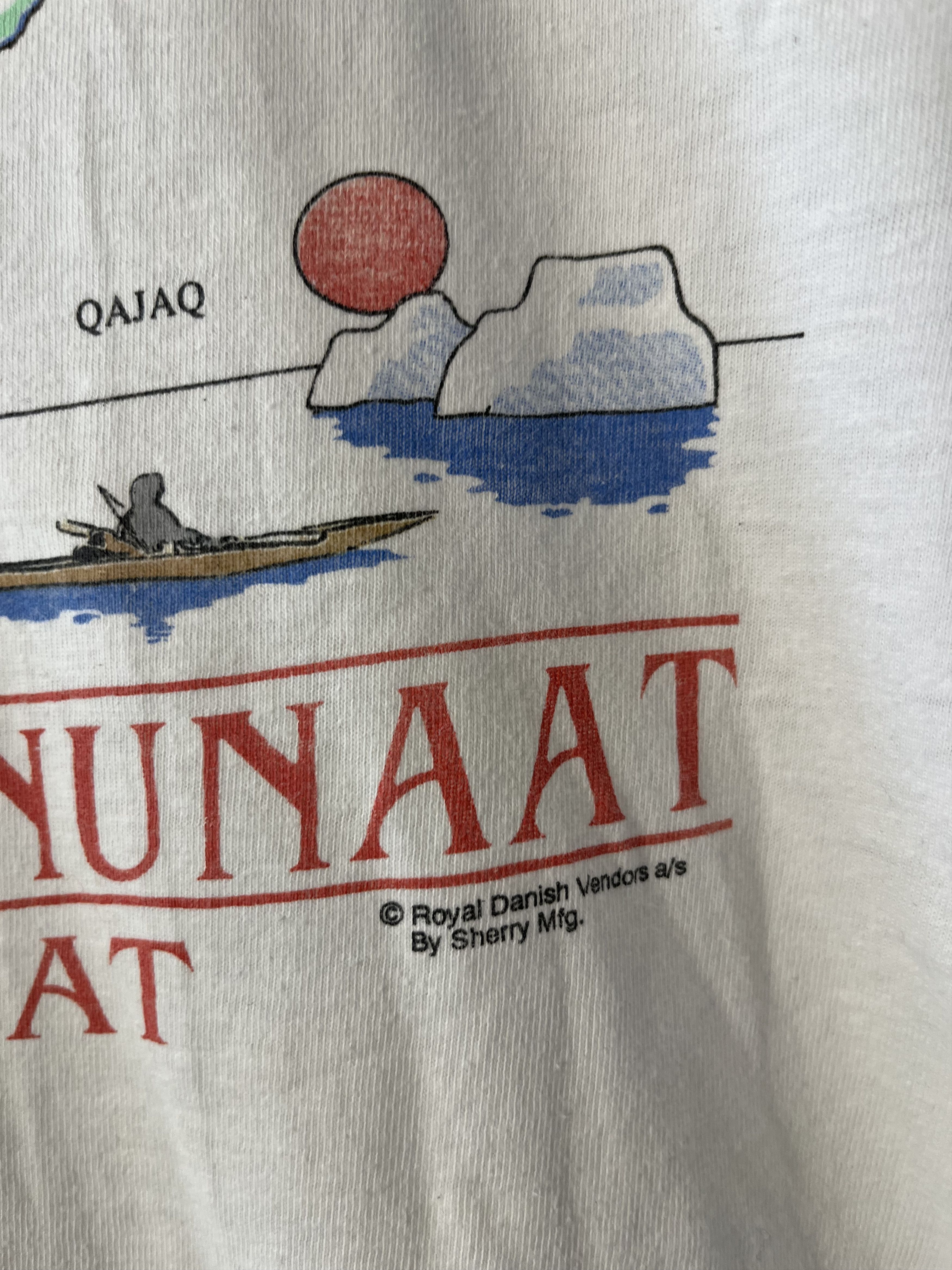 Vintage 90s Greenland Tourist Kalaallit Nunaat Ilulissat Denmark Art Size US M / EU 48-50 / 2 - 4 Thumbnail