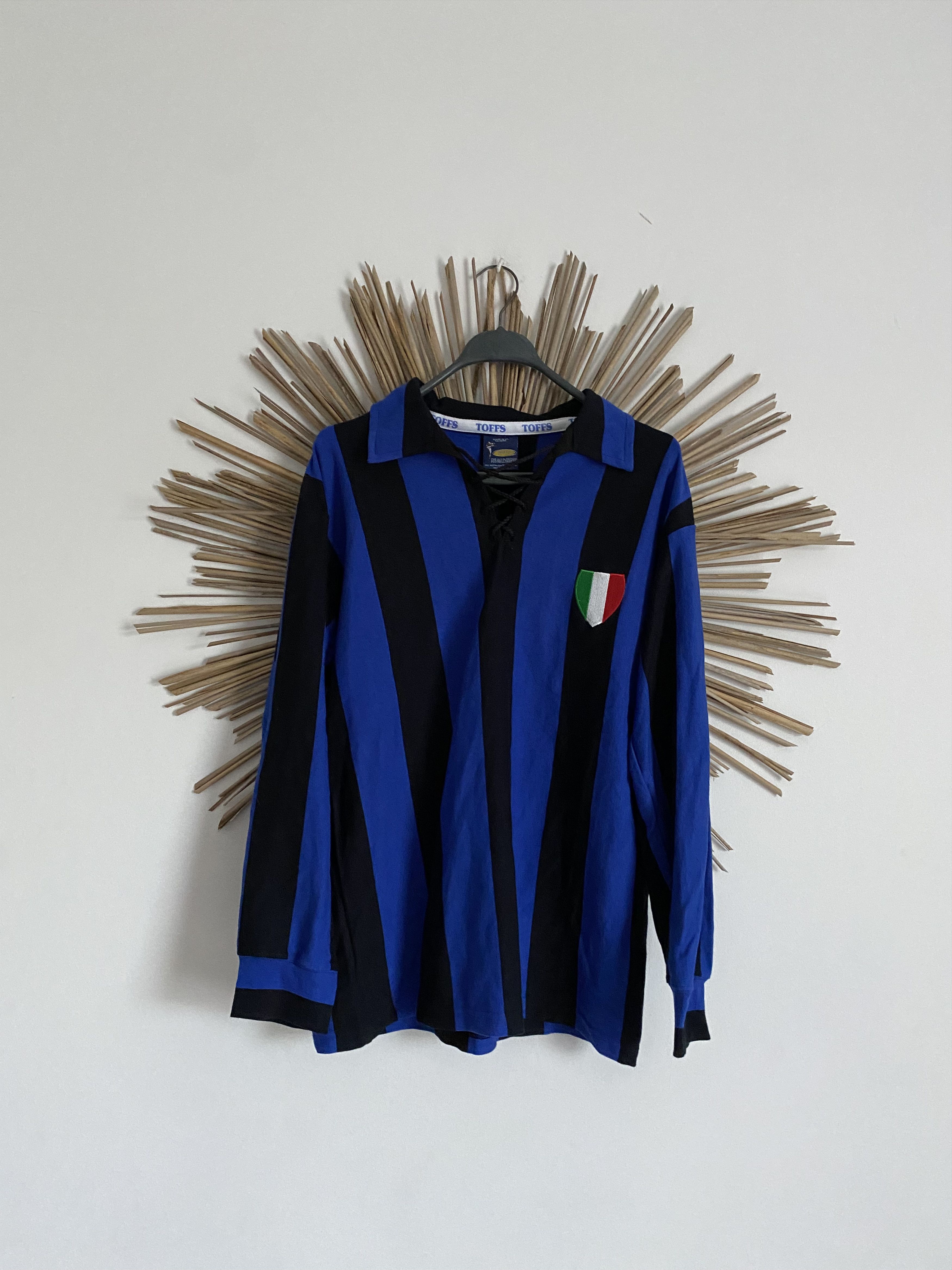 Toffs Inter Milan 1950s Retro toffs vintage football soccer jersey Size US M / EU 48-50 / 2 - 1 Thumbnail