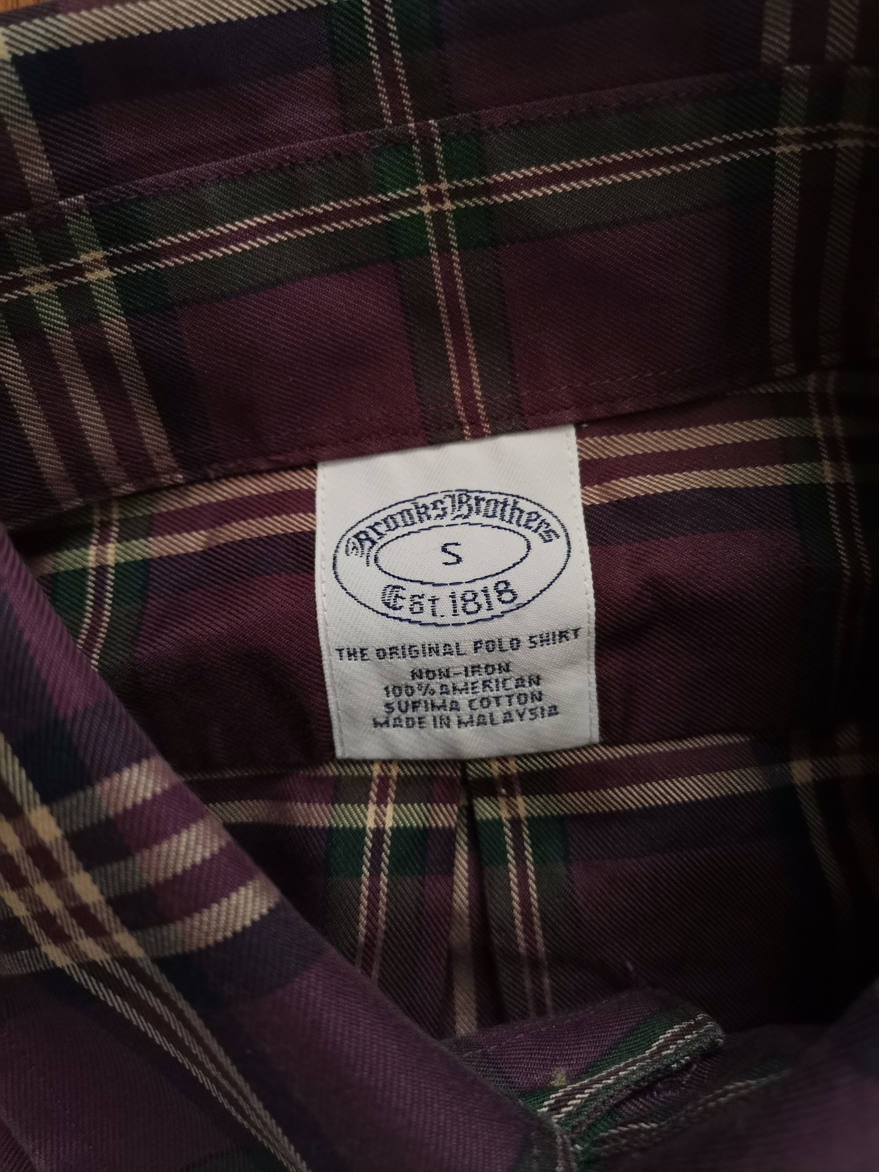 Brooks Brothers Brooks Brothers Checkered Shirt Size US S / EU 44-46 / 1 - 3 Thumbnail