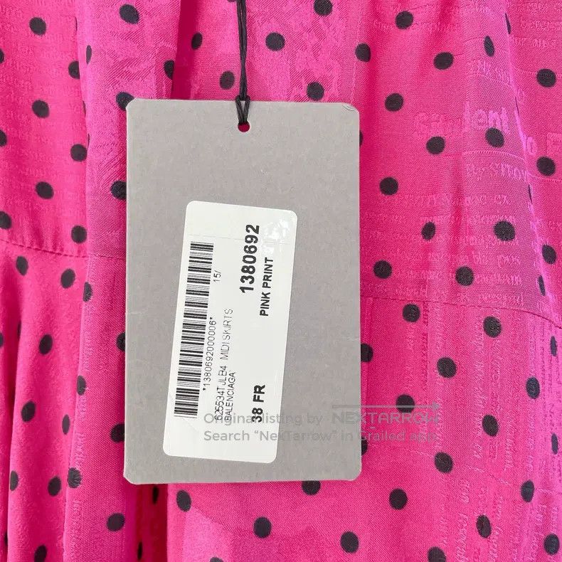 Balenciaga Balenciaga Pink Irregular Hem Skirt Size 37" - 5 Thumbnail