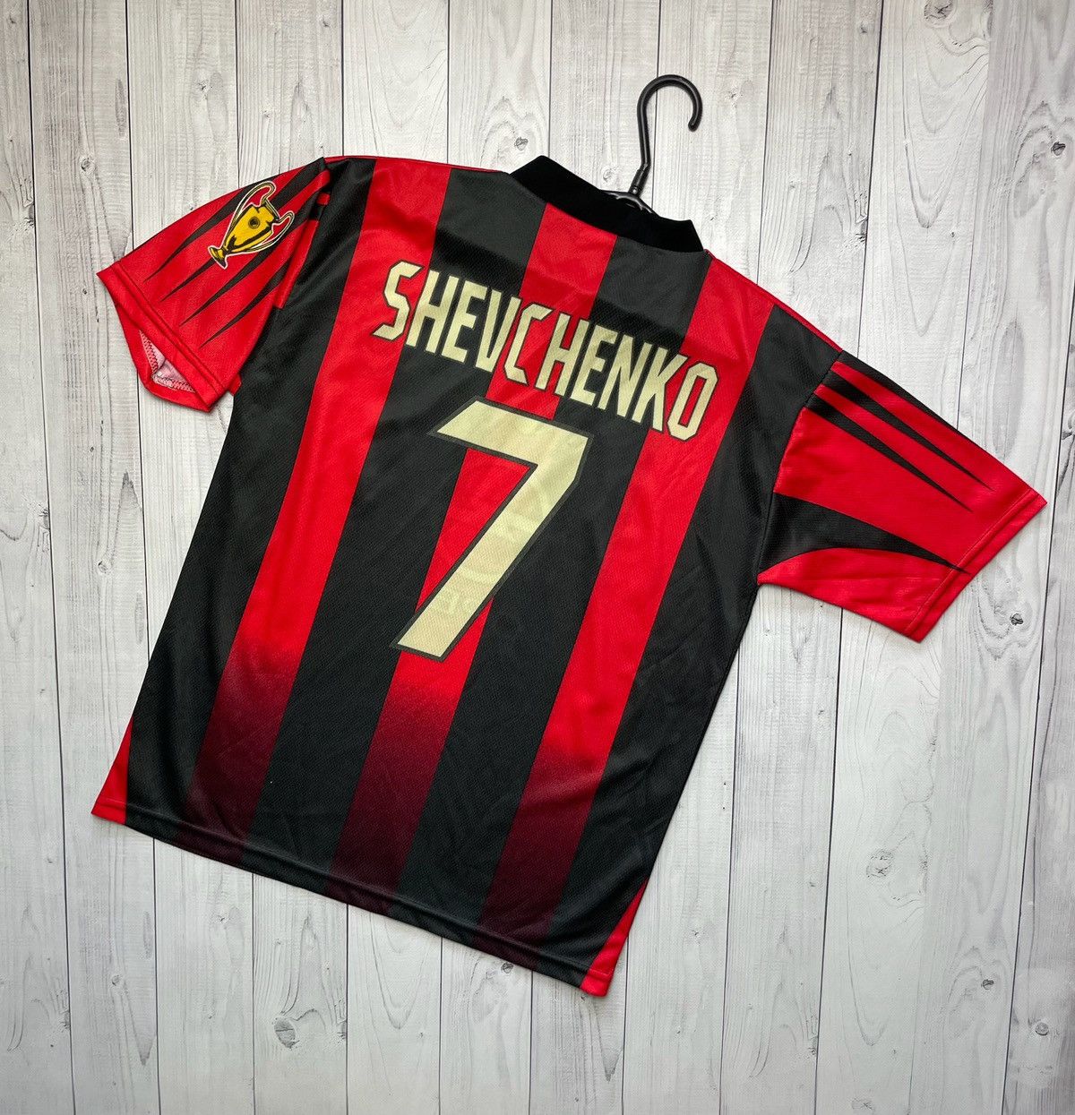 Vintage Vintage AC Milan soccer tee 7 Shevchenko size S rare Size US S / EU 44-46 / 1 - 1 Thumbnail