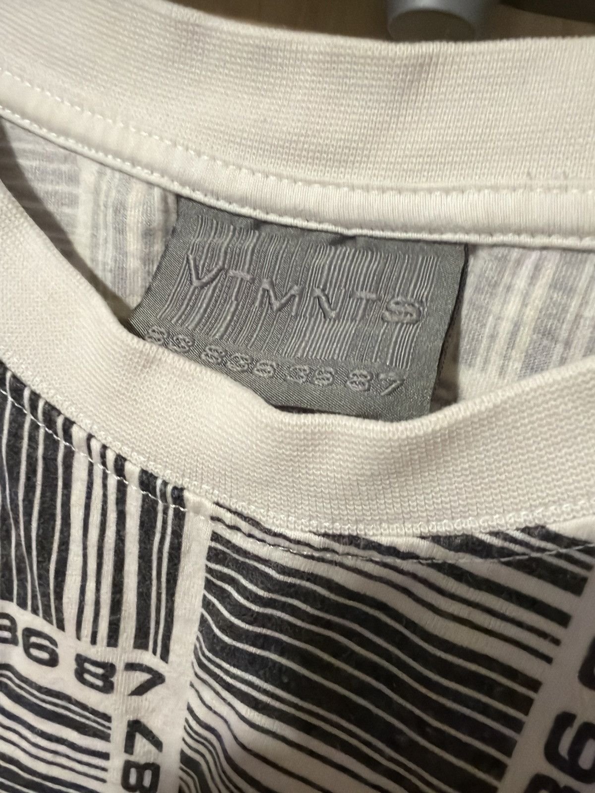 VTMNTS VTMNTS White Bar Code Shirt Size US M / EU 48-50 / 2 - 3 Thumbnail