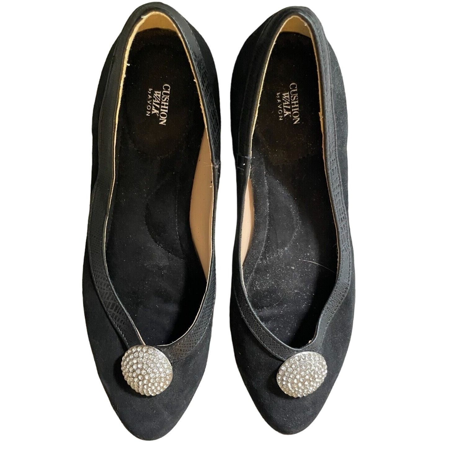 Other Womens Cushion Walk Flats by Avon Black Size 7 Rhinestones Size US 7 / IT 37 - 1 Thumbnail