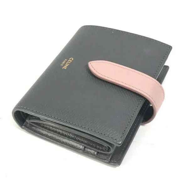 Celine o1w1db10125 10H263BRU Size: OS / Small Strap Wallet in Grey Size ONE SIZE - 4 Thumbnail
