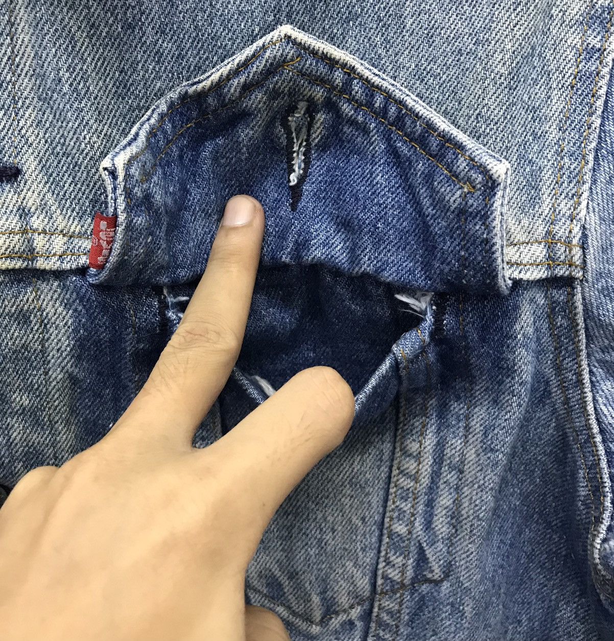 Levi's × Vintage Vintage Levi Strauss&Co Made In Usa Denim Jacket Size US M / EU 48-50 / 2 - 6 Thumbnail