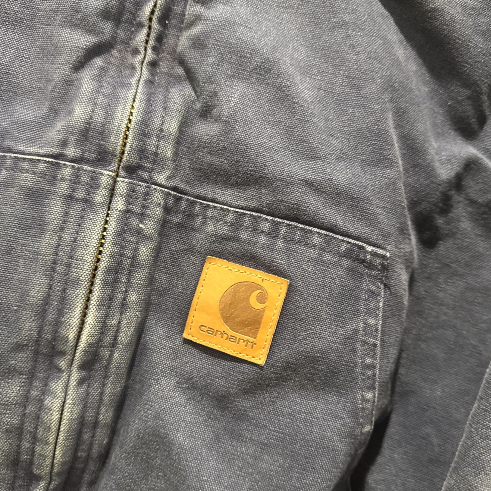 Carhartt VINTAGE Carhartt Full Zip-Up Blue Workwear Hooded Jacket 376-20 Men’s XL Size Hooded Workwear Bomber Jacket Men Blue XL Size US XL / EU 56 / 4 - 2 Thumbnail