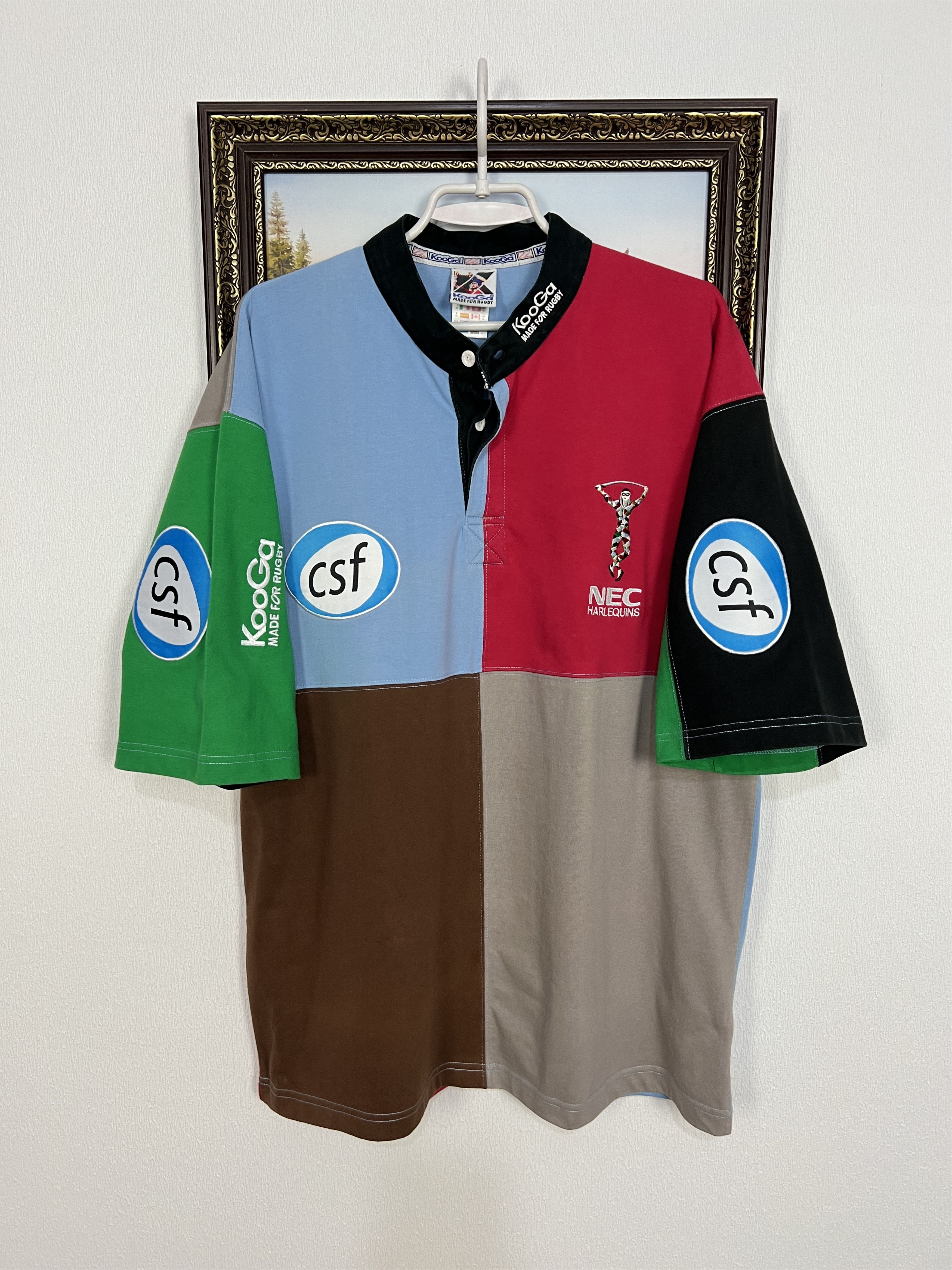 Vintage Kooga Harlequins Rugby Union Jersey Trikot Rare Shirt Hype Size US XL / EU 56 / 4 - 1 Thumbnail