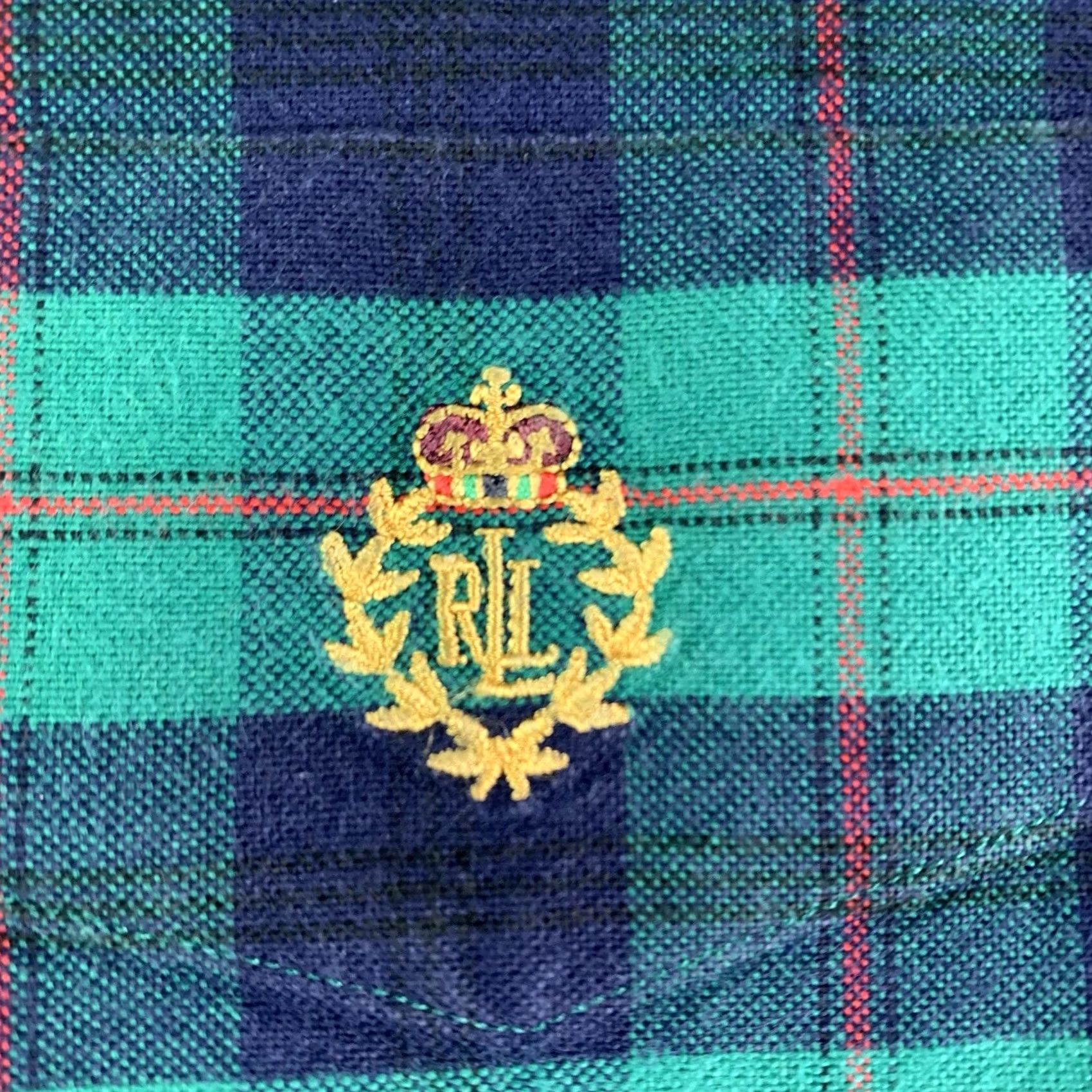 Ralph Lauren VINTAGE Lauren Ralph Lauren Oxford Shirt Mens XL Crown Crest Embroidered Green Mens XL Oxford Shirt Size US XL / EU 56 / 4 - 5 Thumbnail