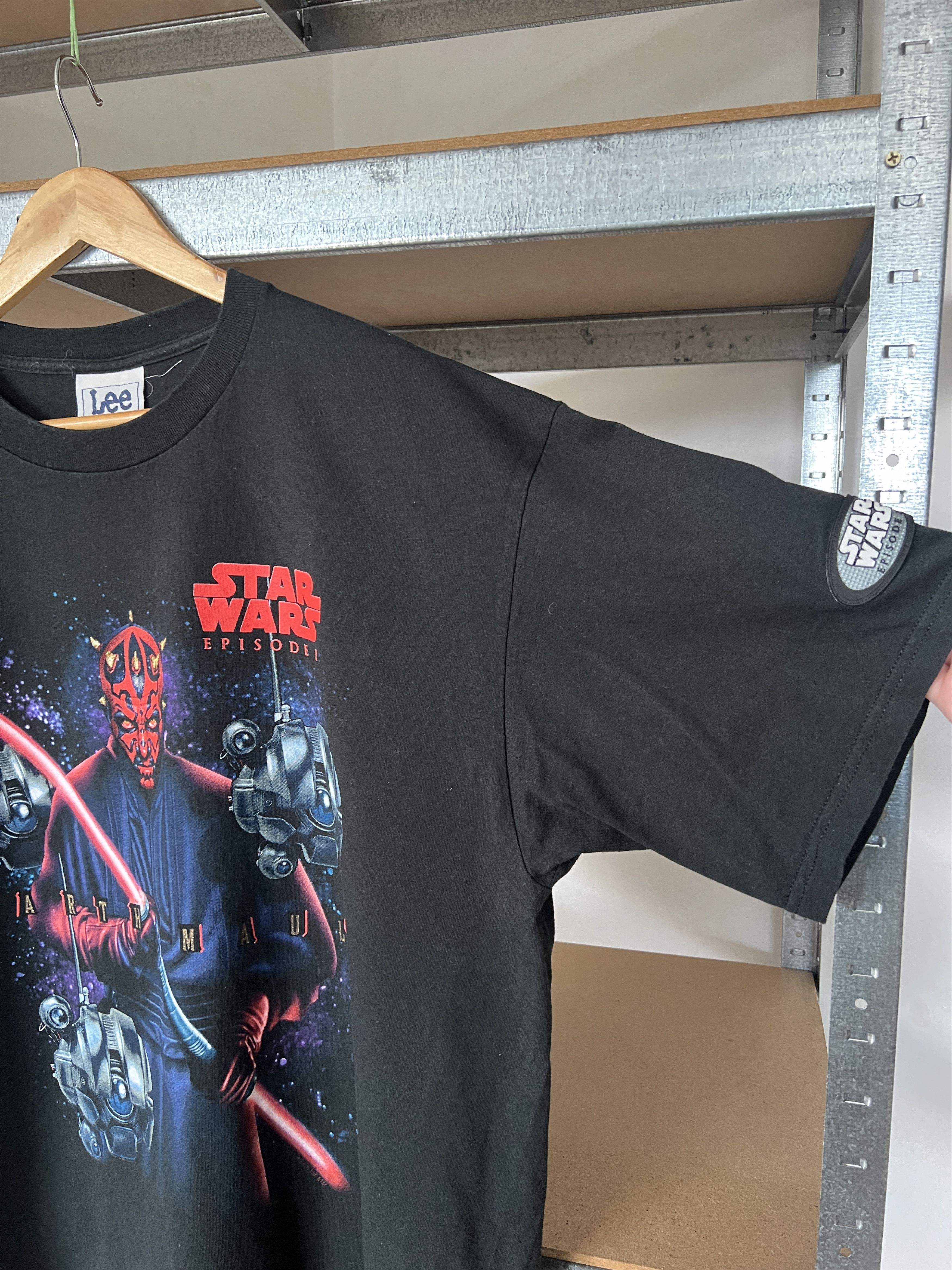 Vintage Vintage 90s Star Wars Darth Maul Episode 1 Movie T-shirt Size US XL / EU 56 / 4 - 6 Thumbnail