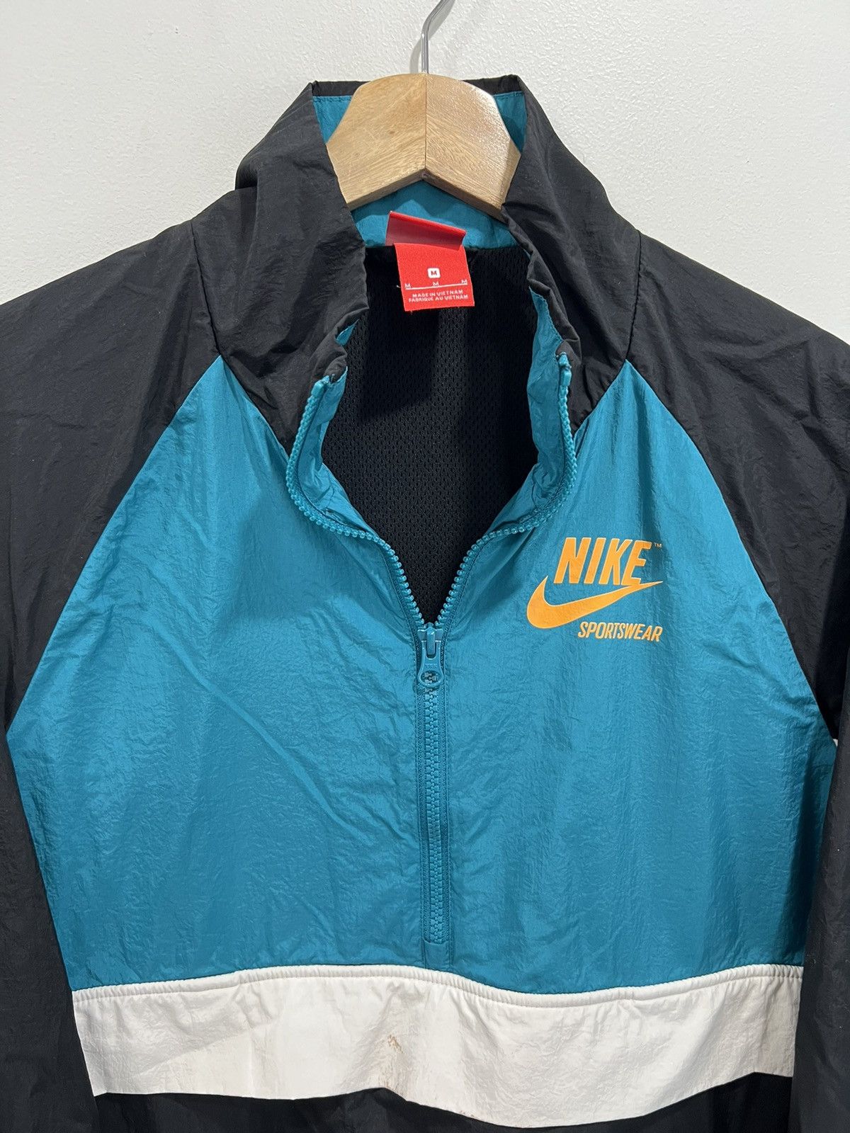 Nike × Vintage Vintage Nike Quarter Zip Windbreaker Jacket Size US M / EU 48-50 / 2 - 3 Thumbnail