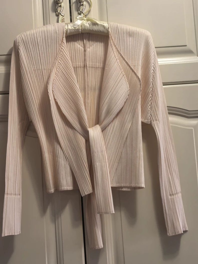 Issey Miyake Issey Miyake size:3 Pink pleated cardigan Size XS / US 0-2 / IT 36-38 - 2 Thumbnail